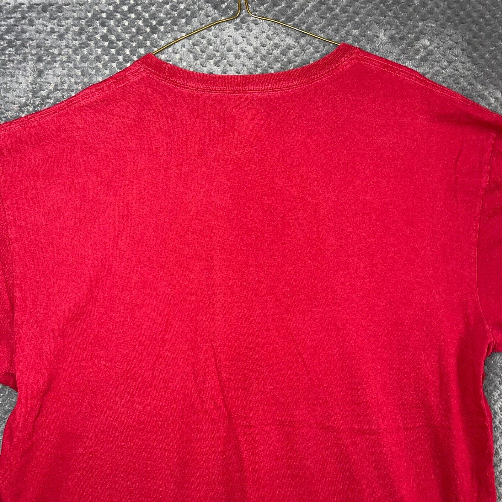Chico State Wildcats USA Football T-Shirt Mens XL Red Russel Authentic