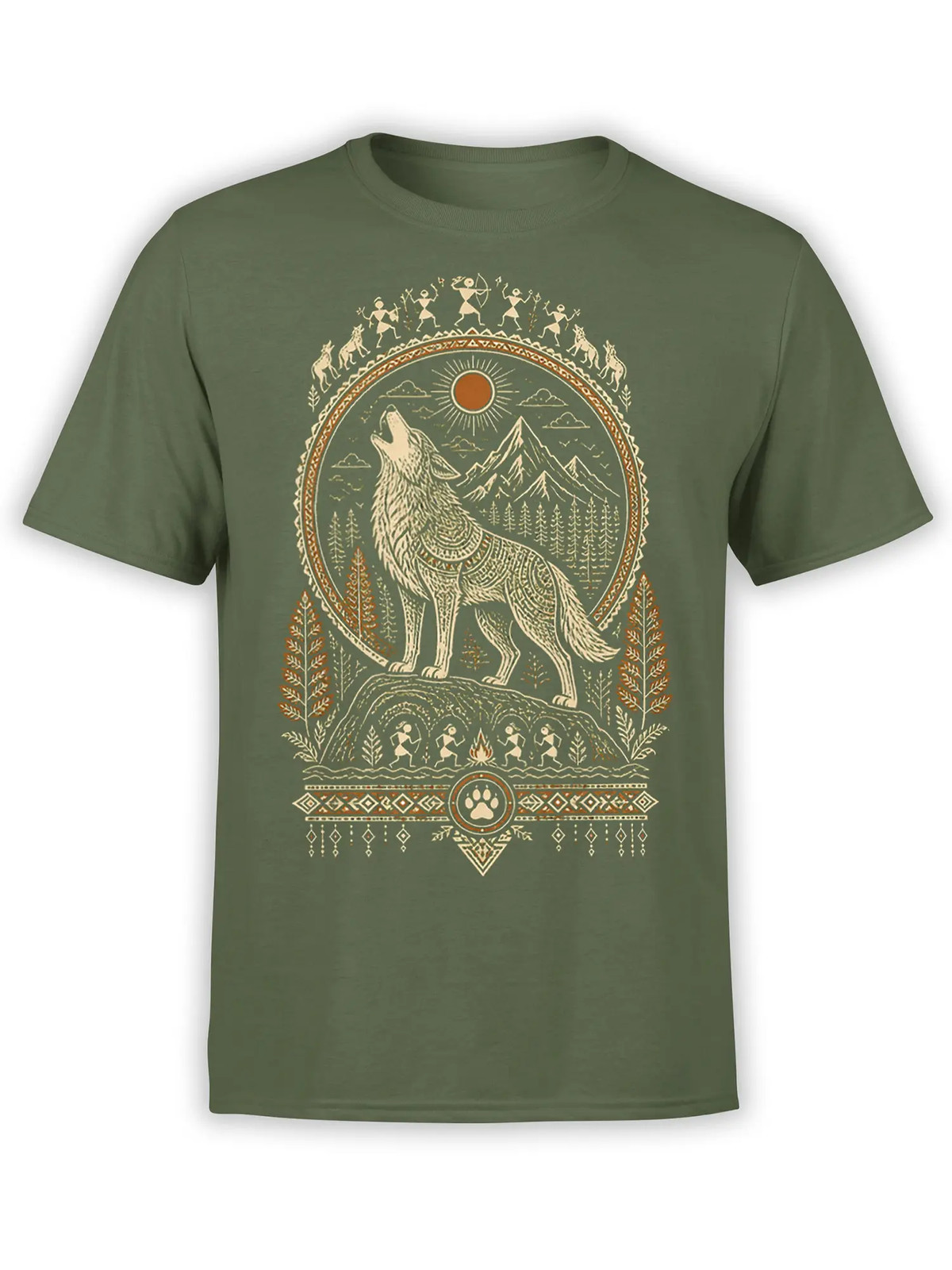 Howling Wild Wolf T-Shirt | Unisex