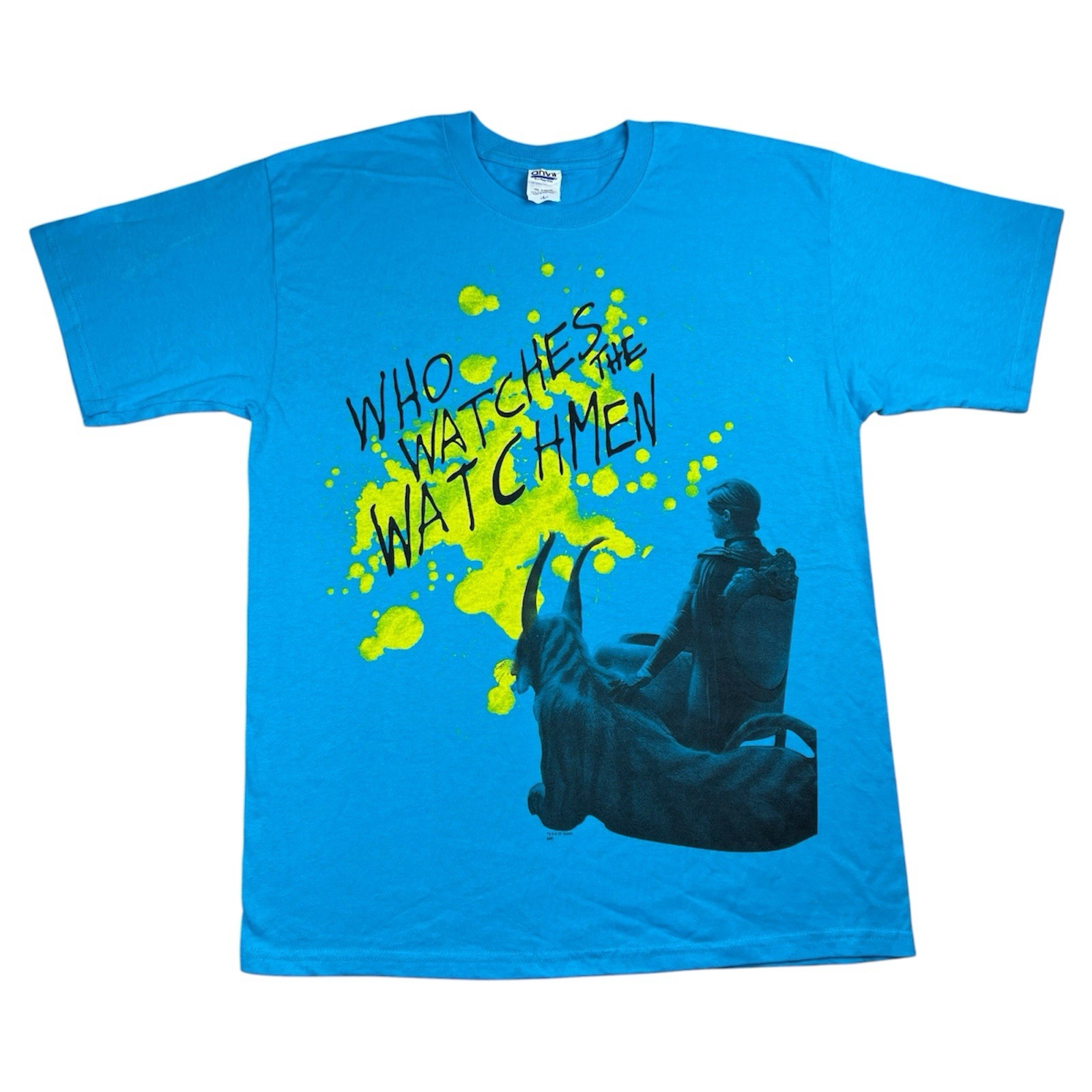 Vintage Watchmen Shirt Mens Large Ozymandias DC Comics Graphic Movie 2009 Blue
