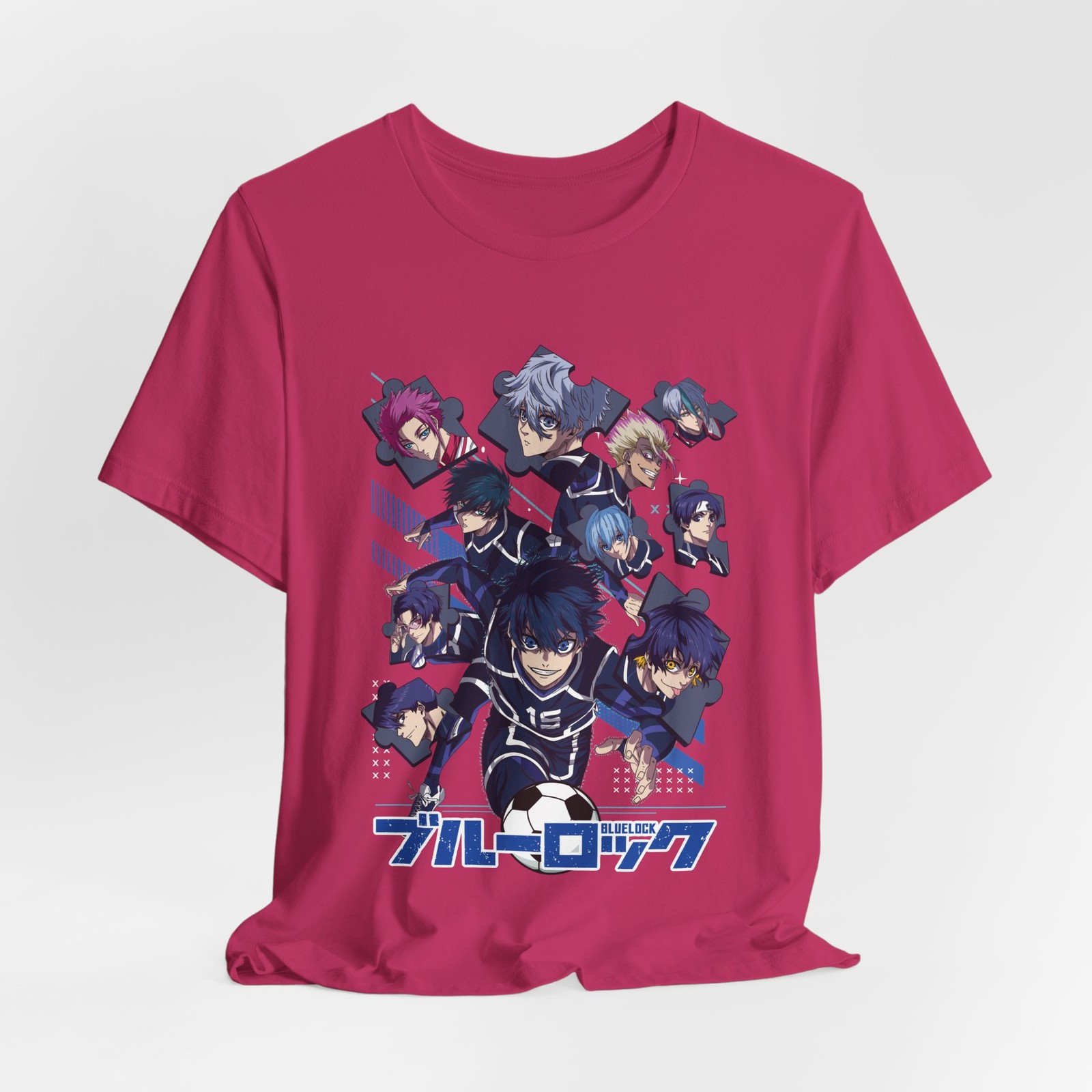 Blue Lock Anime Characters T-Shirt | Soccer Squad Graphic Tee