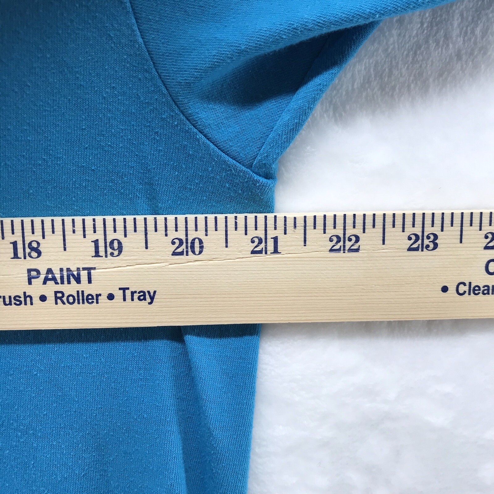 Vintage Hanes 50/50 Tshirt XL Blue Crewneck Combed Cotton Blend Single Stitch