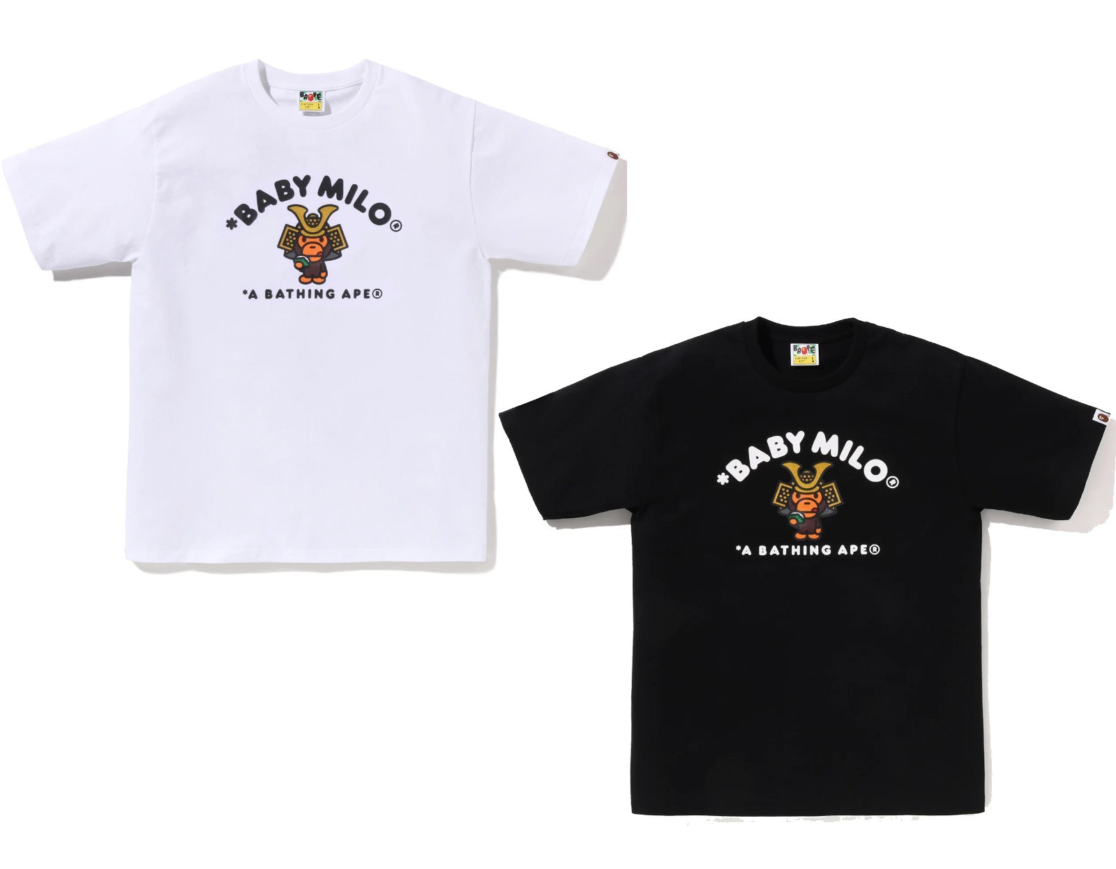 A BATHING APE Men&rsquo;s KABUTO BABY MILO COLLEGE TEE 2M20110007 b