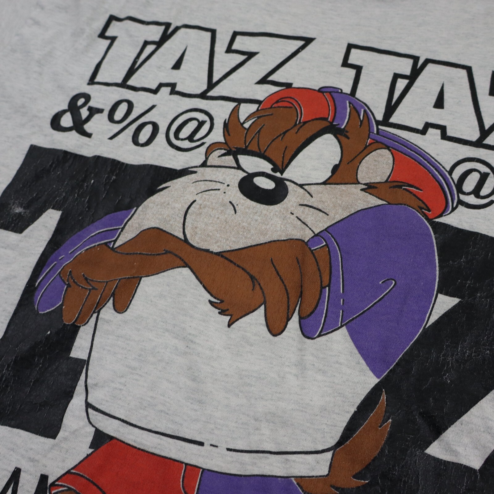 Vtg 90s Taz Shirt Looney Tunes Tasmanian Devil USA Made Large Single Stitch Tee