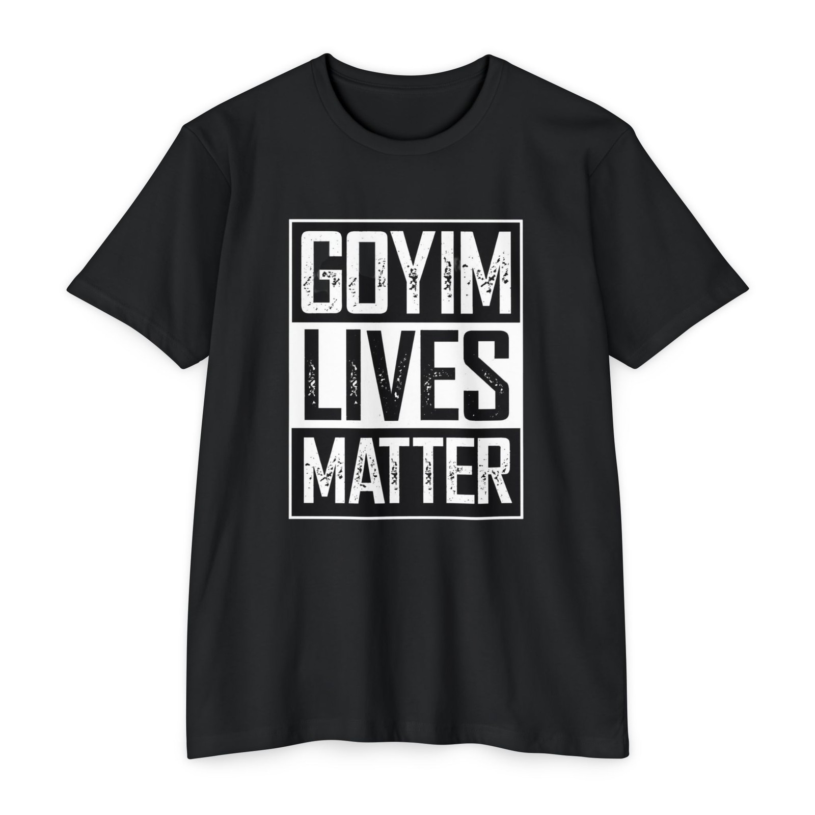 « GOYIM Lives Matter » Letter Print Fashion Casual Men&rsquo;s Pure Cotton T-Shirt