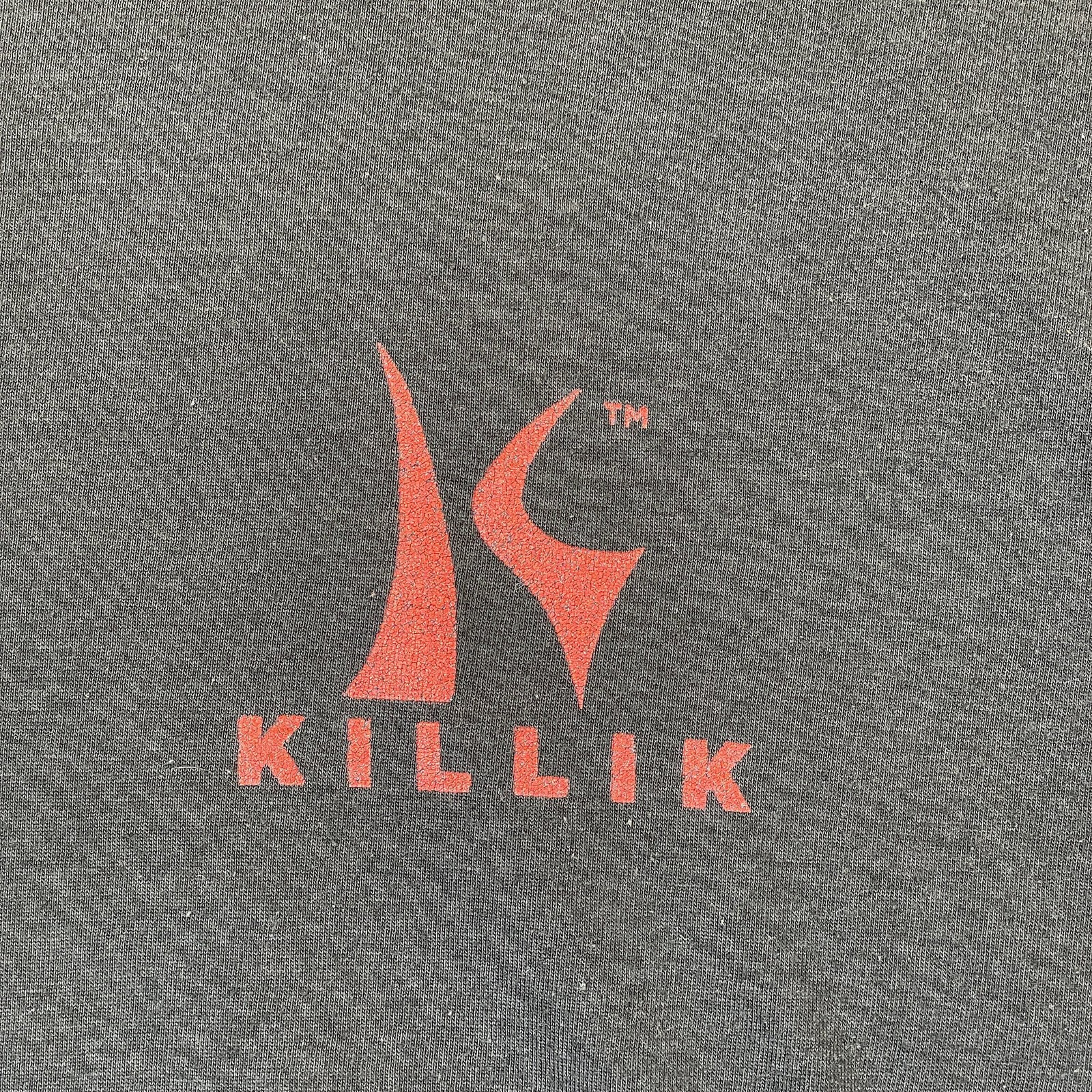 KILLIK Men&rsquo;s Black T-Shirt Size Large Short Sleeve American Flag Hunting