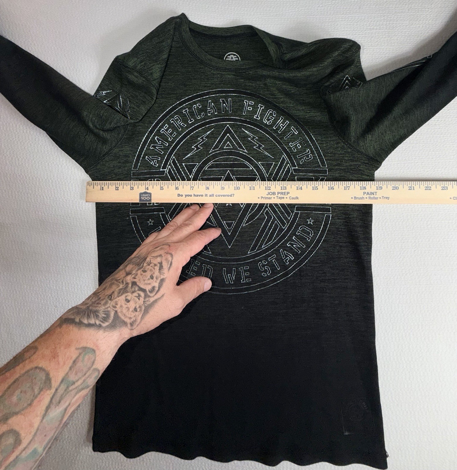 American Fighter Coalmont Waffleknit Med Military Green/Blk Foil Graphics