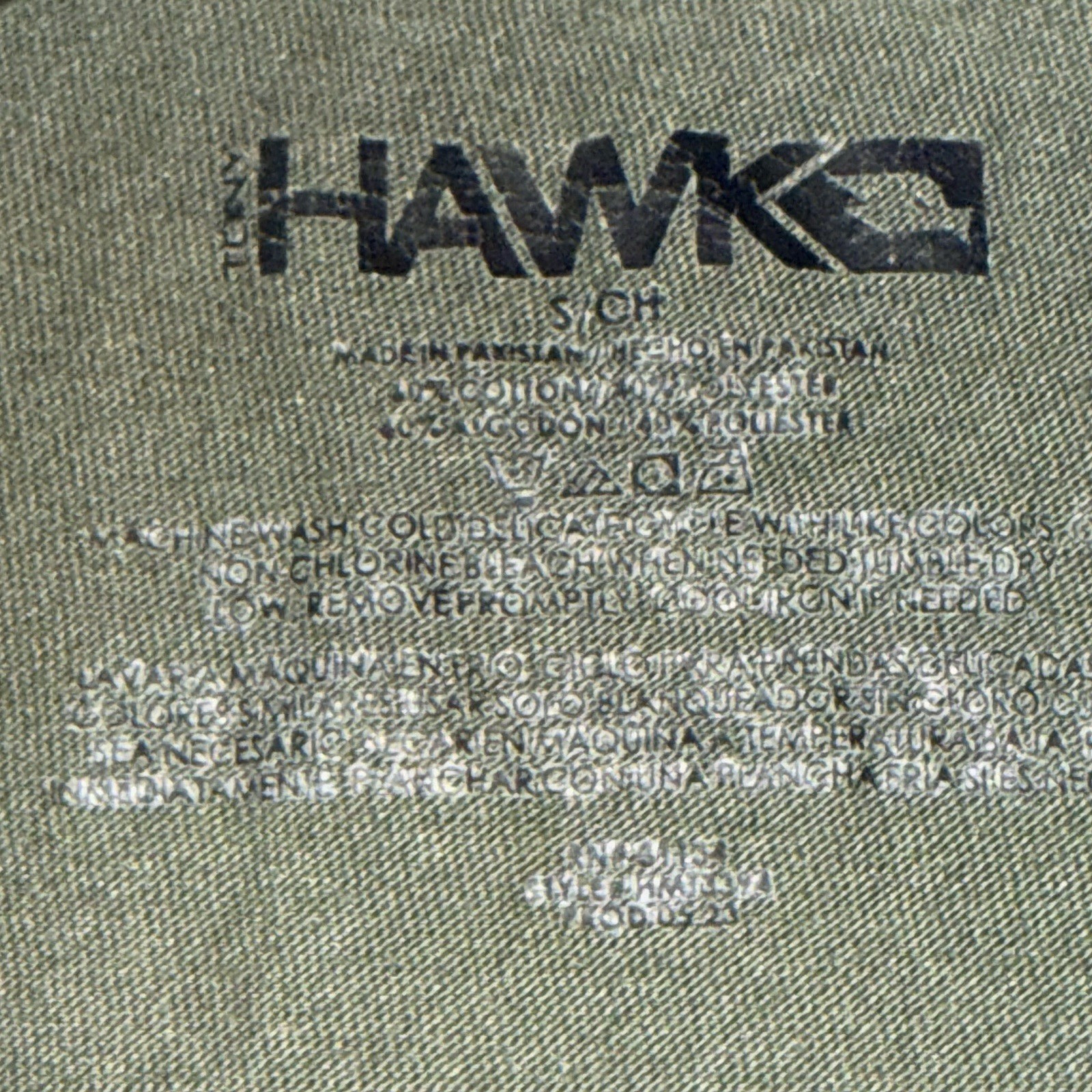 Tony Hawk Men&rsquo;s Short Sleeve Pocket T-Shirt – Olive Green – Size Small