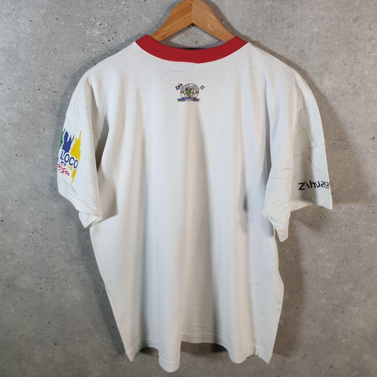 Vintage Poco Loco Club USA 90s Single Stitch T Shirt Mens Large Multicoloured