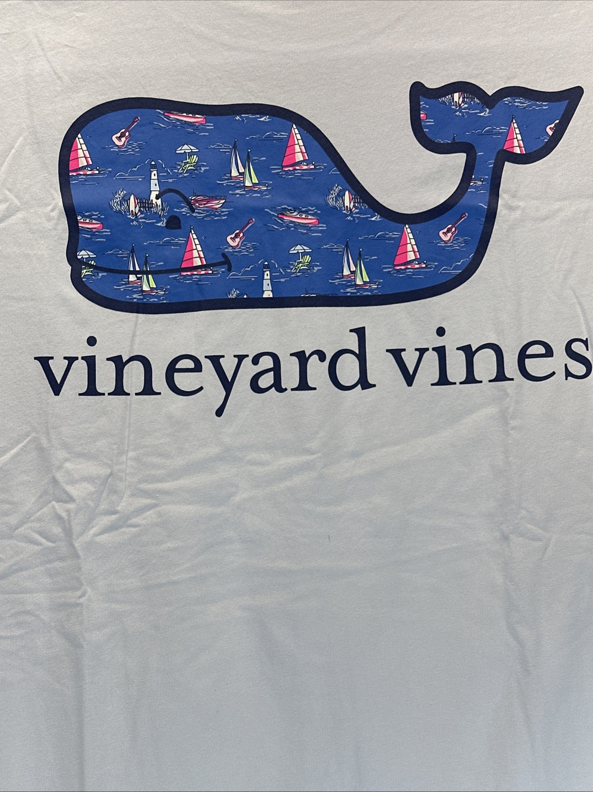 Vineyard Vines Mens Large Hamptons Scenic Ancient Water Pocket Short Sleeve NWT