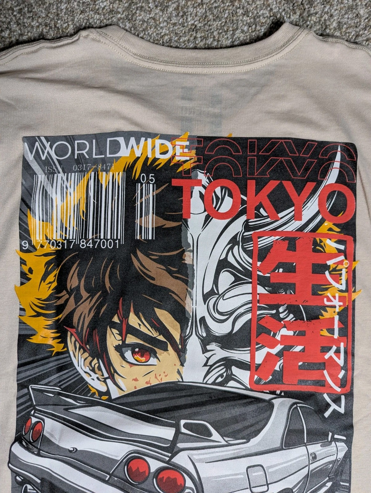 Men&rsquo;s Tokyo Nissan Skyline JDM Graphic Print T-Shirt Size LARGE | Casual Fashion