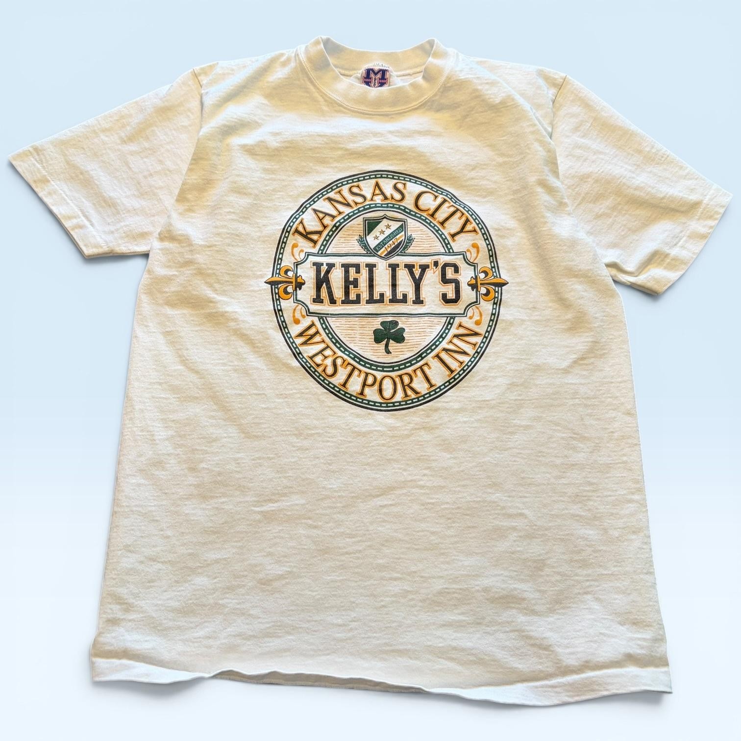 Kelly&rsquo;s Westport Inn Kansas City Shirt Mens Large White Irish Pub Bar MV Sport