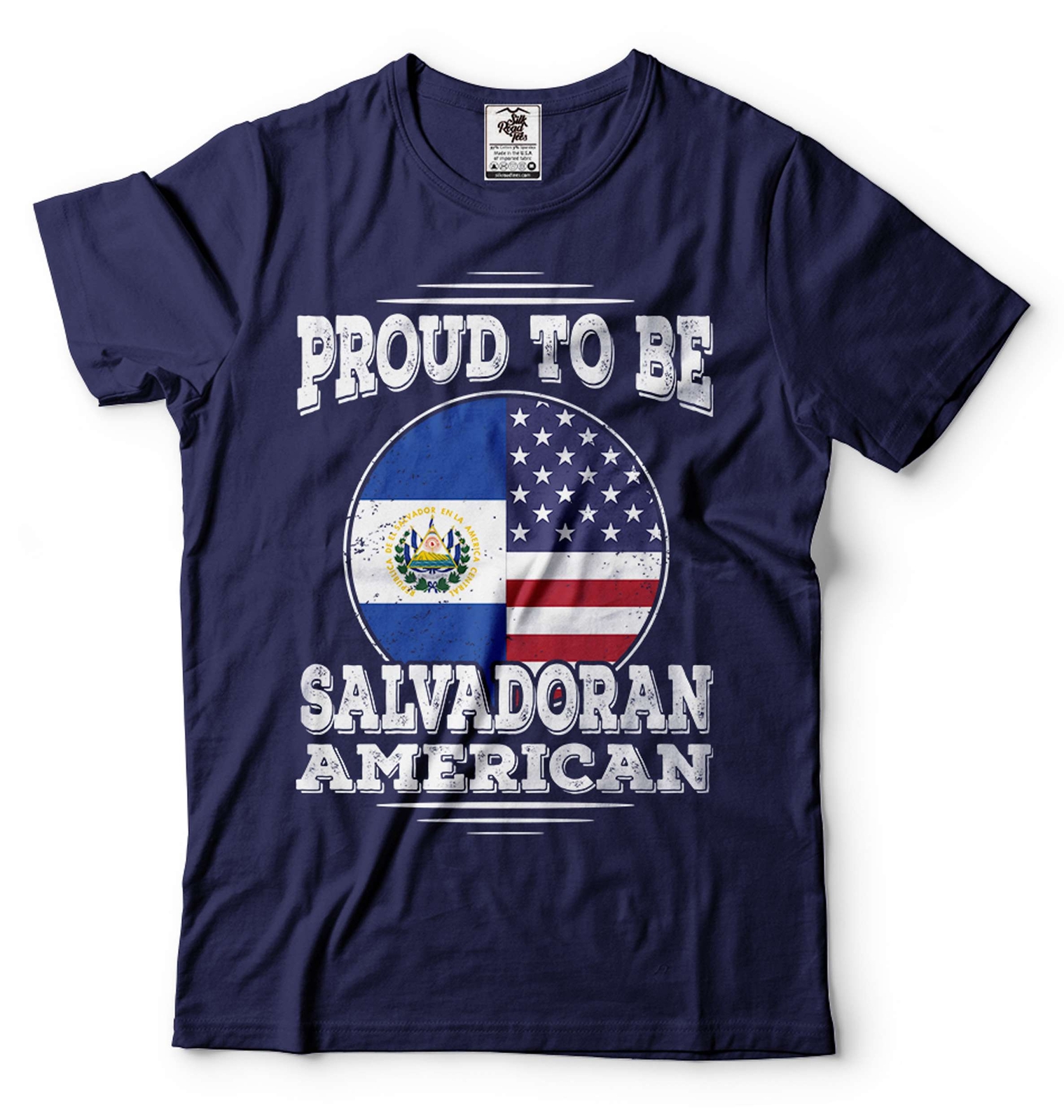 Proud To Be Salvadoran American Tee El Salvador Patriotic Shirt El Salvador Tee