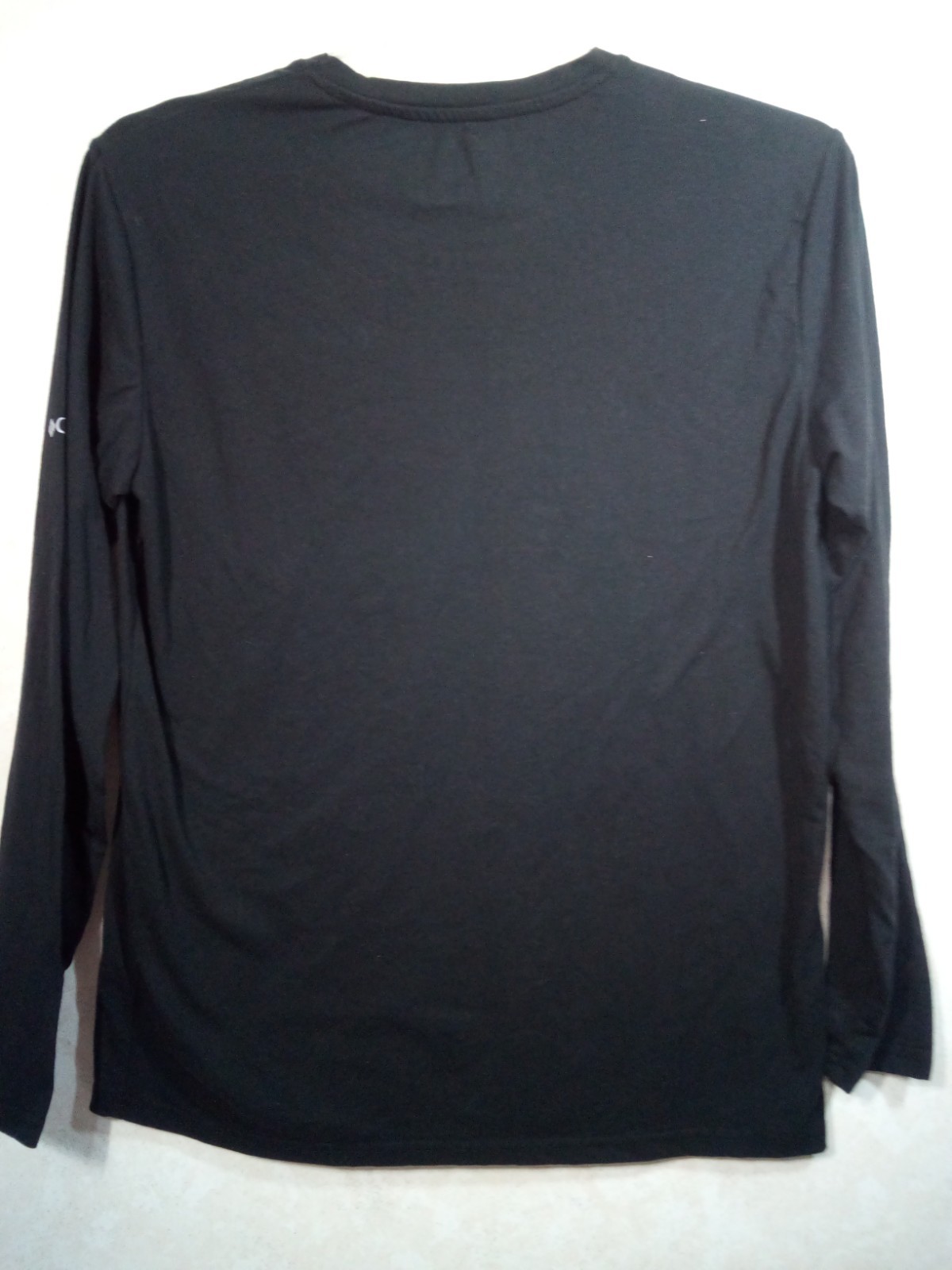 Columbia T-Shirt Men M Black Logo Crew Long Sleeve