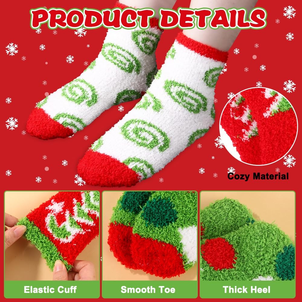 Fluffy Socks Women Men Cozy Fuzzy Winter Warm Supply Festival Party Holiday