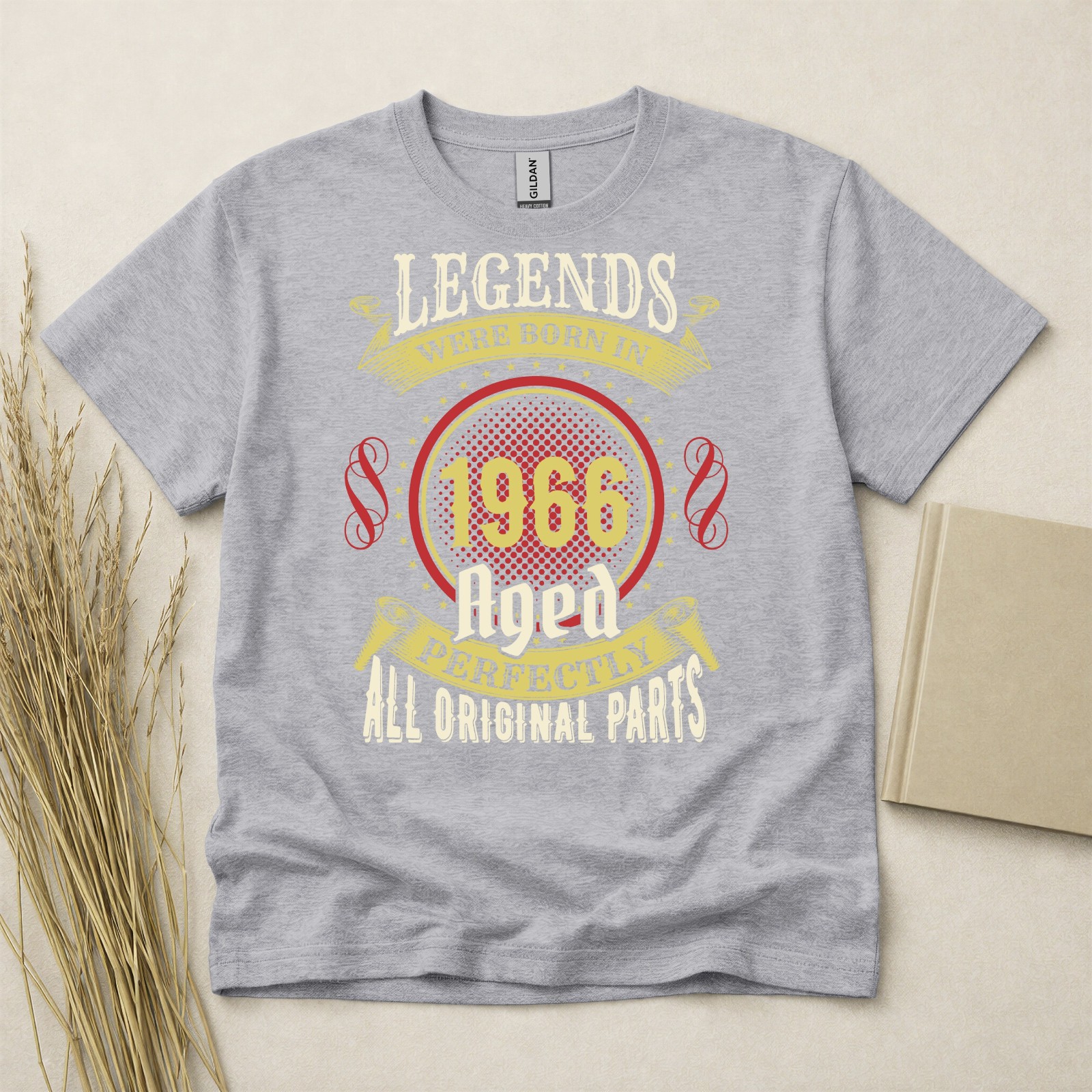 60th Birthday T Shirt Born In 1966 Gift 60 Year Old T-Shirt Legends Were Born