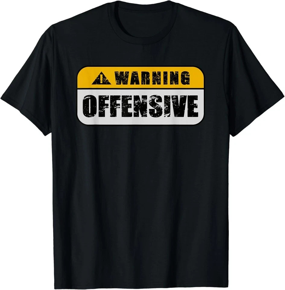 Warning Sign Funny Joke Distressed Gift Unisex T-Shirt