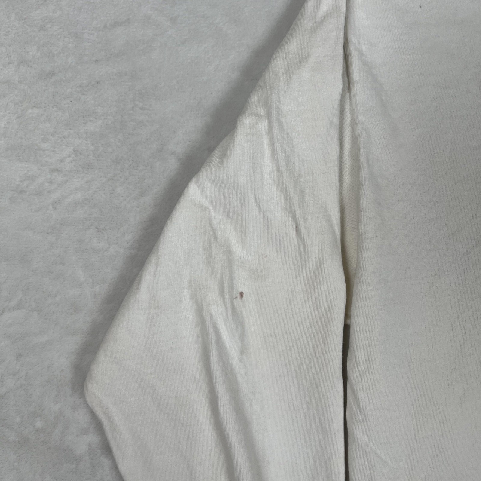 Vintage Navy Long Sleeve T-Shirt Mens XL White Mock Neck Made USA 90s