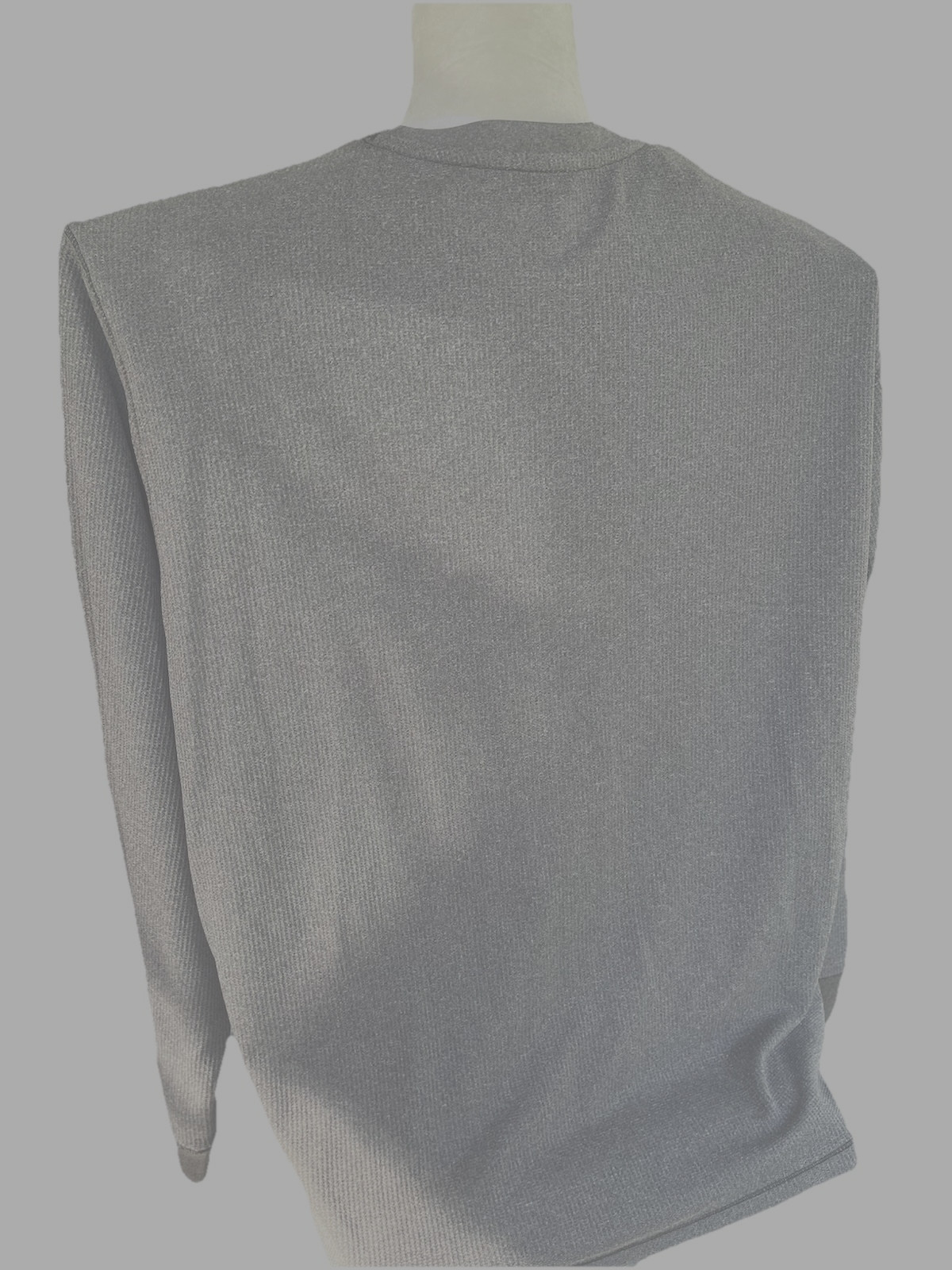 A4 N3165 Men’s Performance T-Shirt XXL Gray Long Sleeve Polyester Cooling Dri-Fi