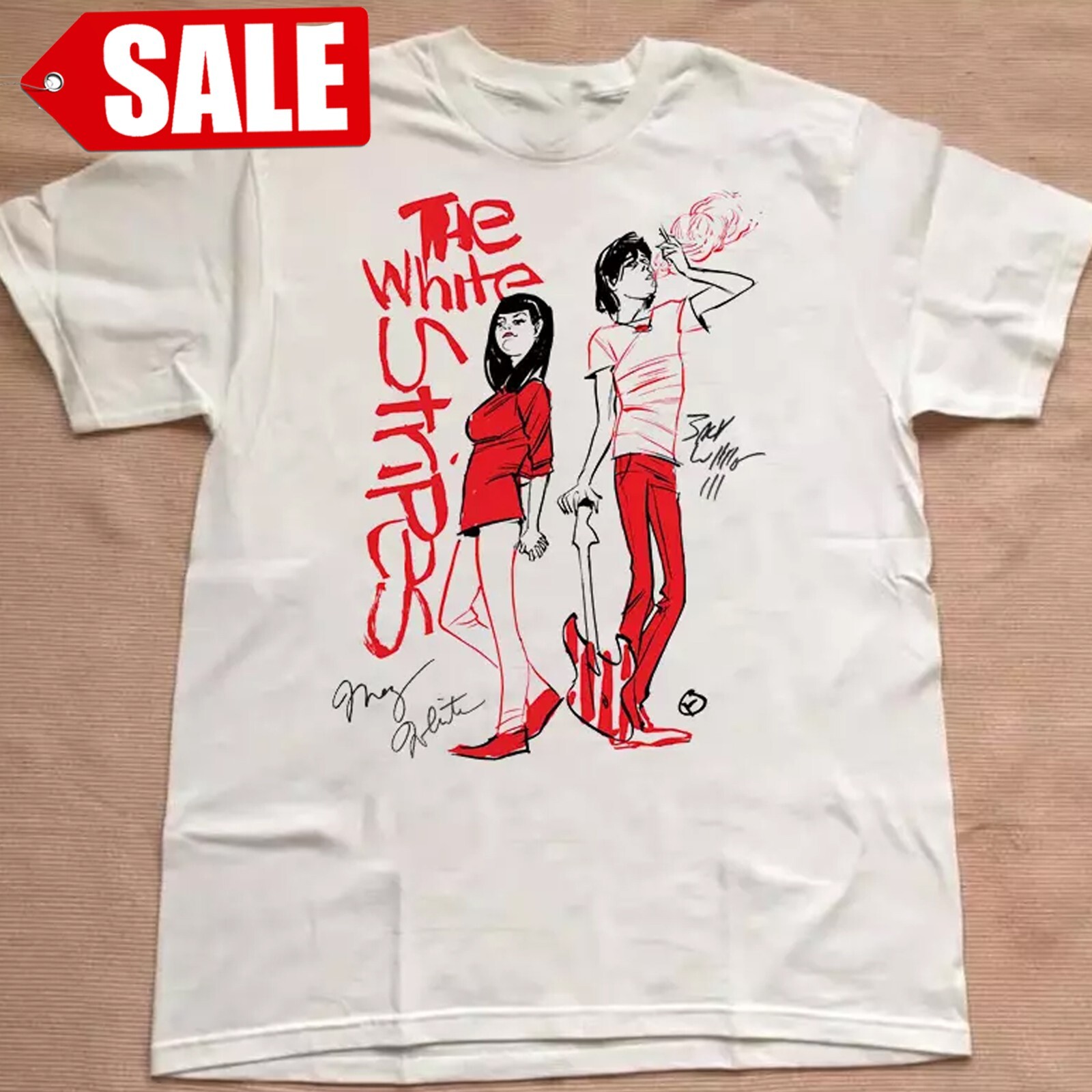 The White Stripes Band Signature Unisex T-Shirt All Size S To 5XL 2HN1