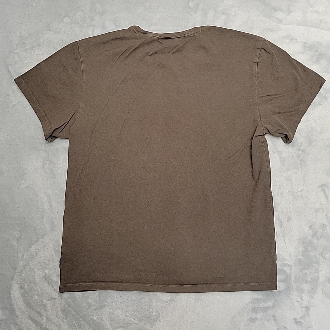 Fjall Raven Shirt Mens Medium Brown Ovik Crewneck Pocket Work Outdoors TEE