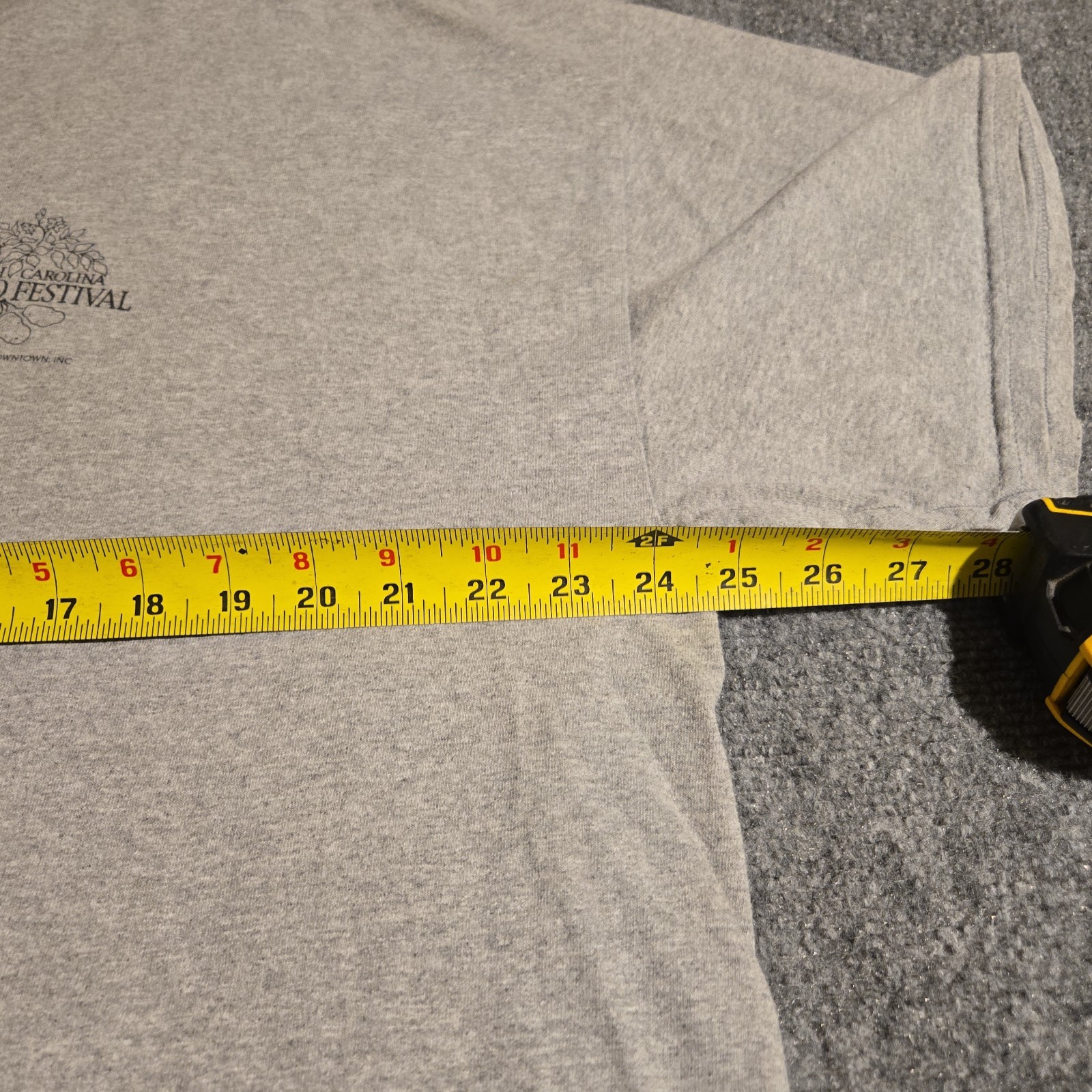 2014 North Carolina Potato Festival T-Shirt Mens Size 2XL Gray Short Sleeve