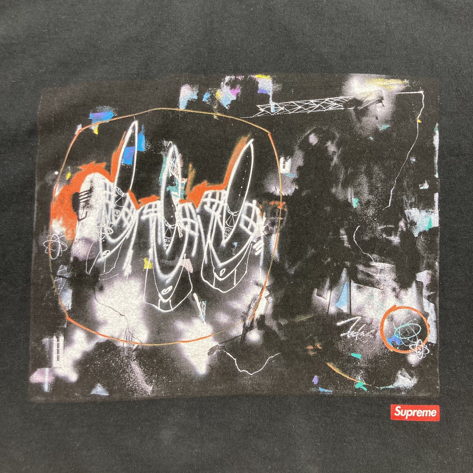 Supreme New York Futura SS22 T62 Tee Shirt Size Large Black USA