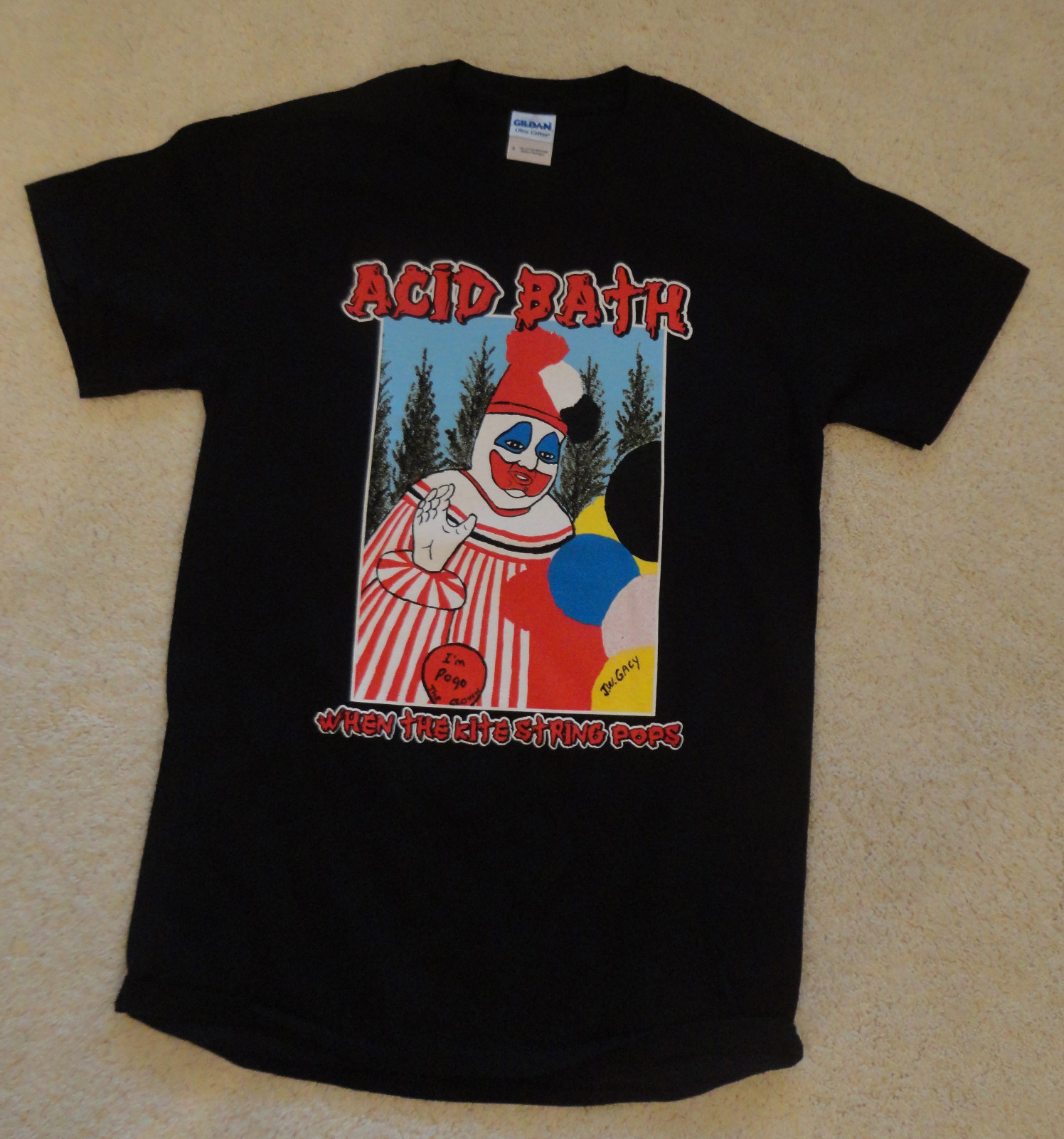 ACID BATH – When The Kite String Pops – T-Shirt – Official – New – Screen Print