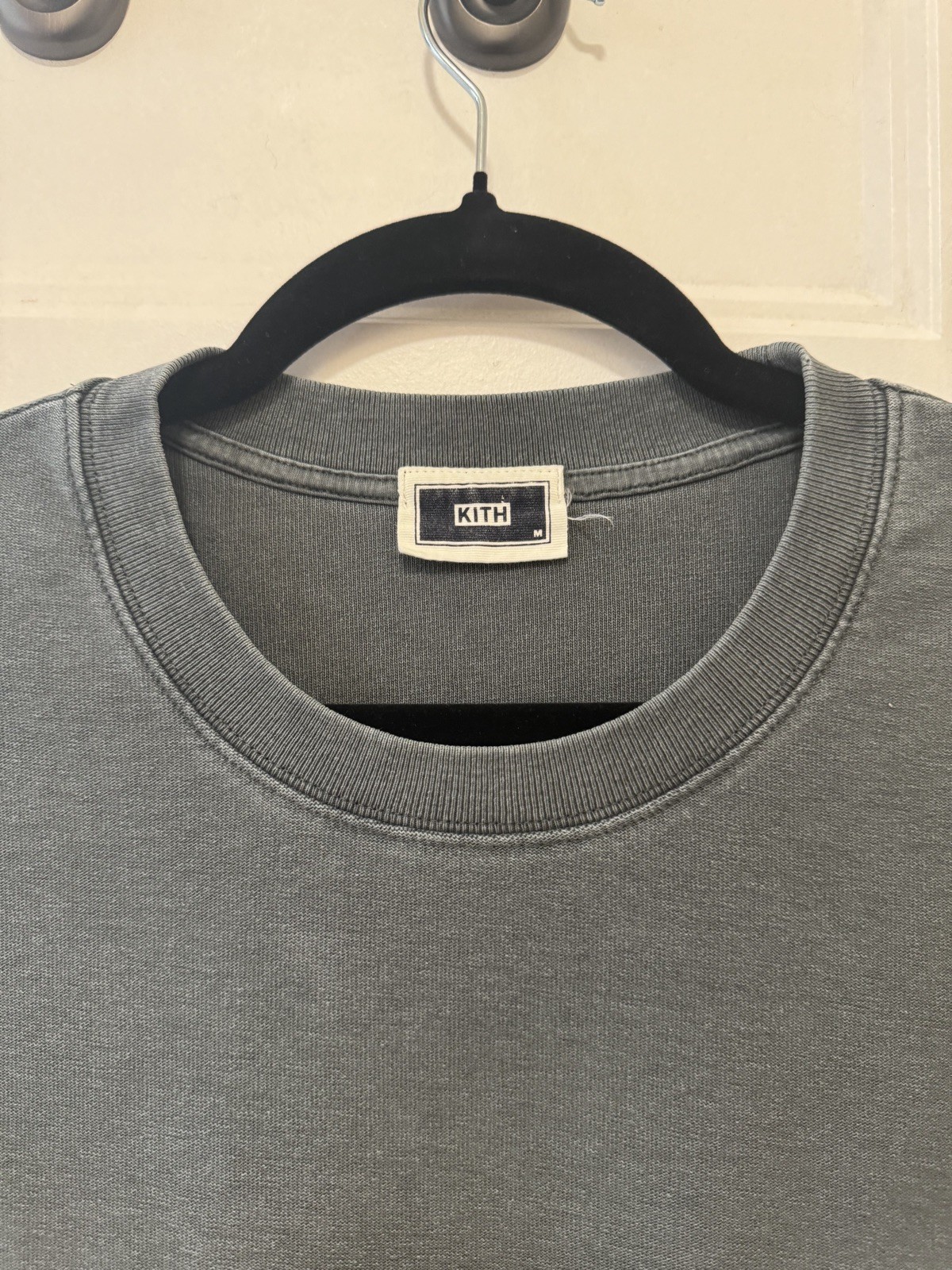 Kith Pocket T Shirt Charcoal Grey Mens L
