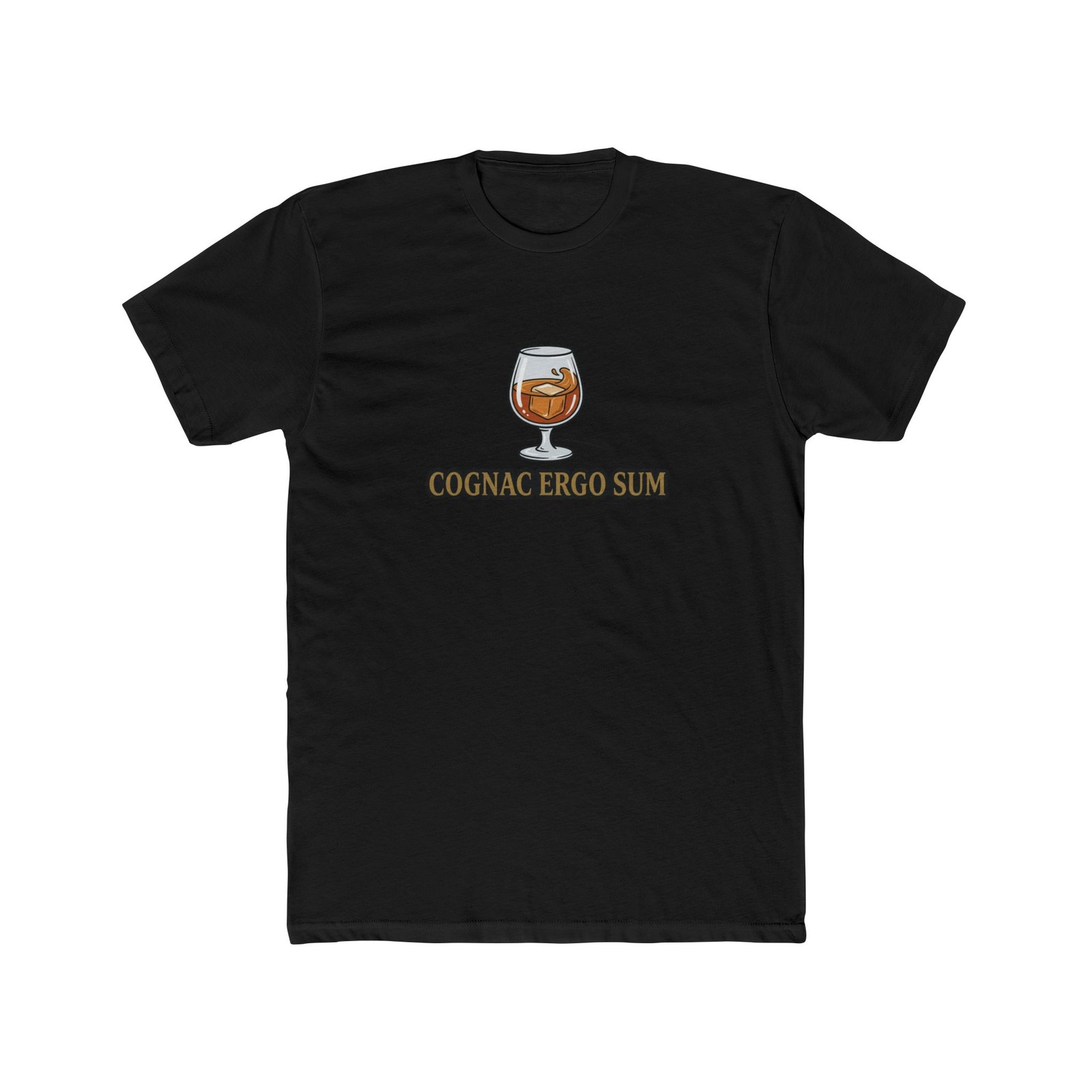 Cognac Ergo Sum Tee | Cognac Glass Illustration