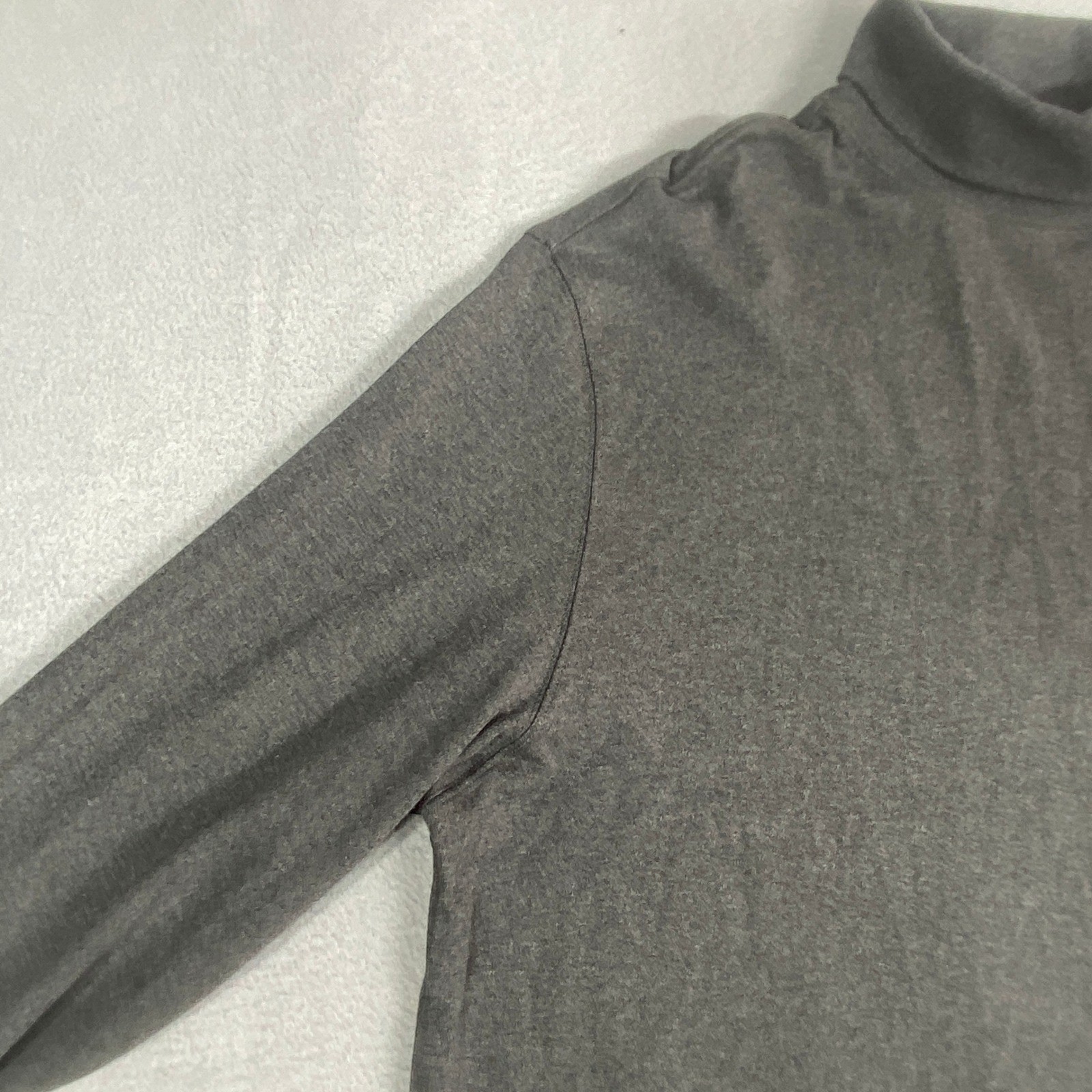 Roundtree & Yorke Mens XL Seamless Neck Turtleneck Shirt Long Sleeve Grey New