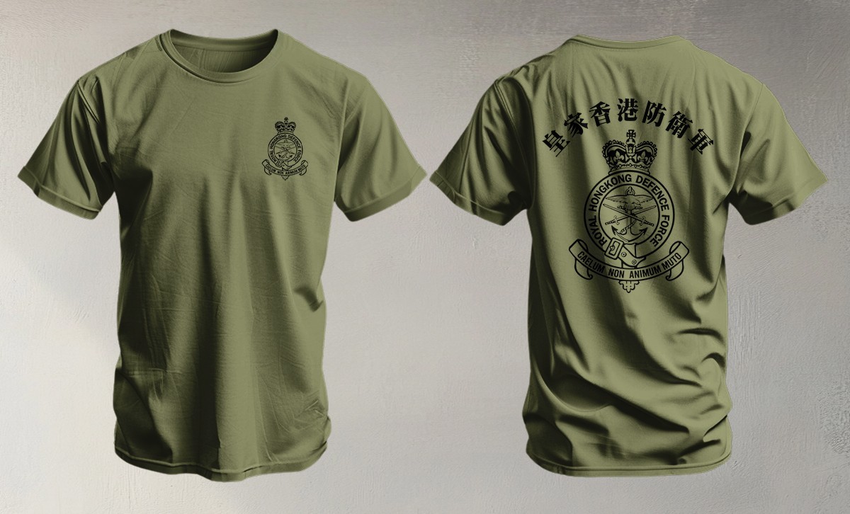 Rare Royal Hong Kong Defence Force British Army Heritage T-Shirt