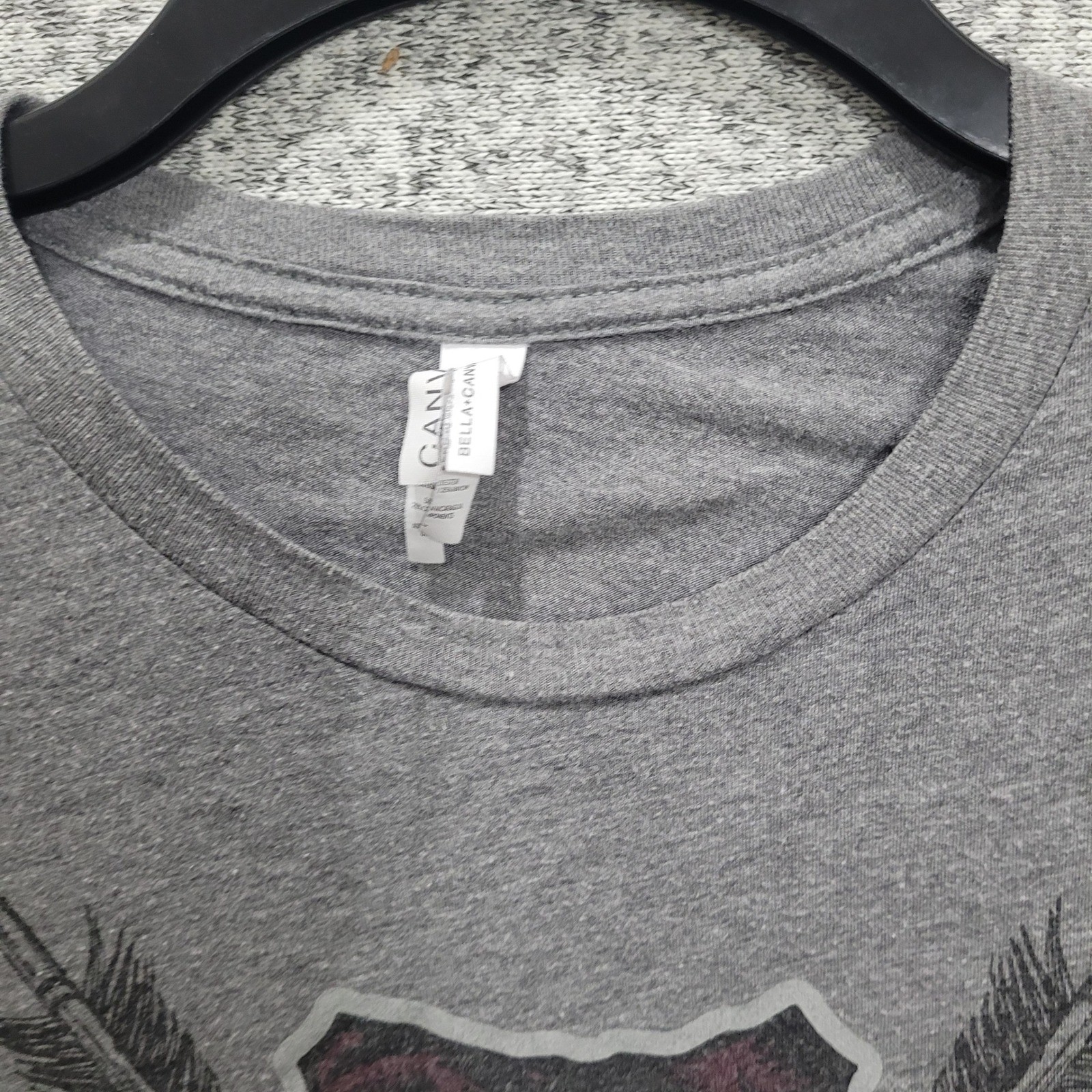 Texas AM Bella Canvas Grey T-Shirt My Rock Salvation Psalm 62:6 Aggies Mens L