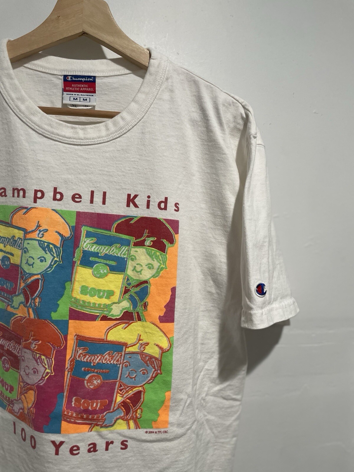 VINTAGE ANDY WARHOL CAMPBELL&rsquo;S POP ART T SHIRT M – ROY LICHTENSTEIN KEITH HARING