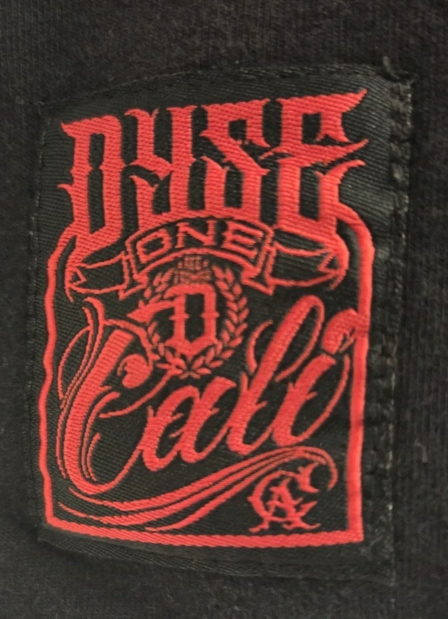 Y2K Dyse One San Diego California Skull Cannabis T-shirt, Men M