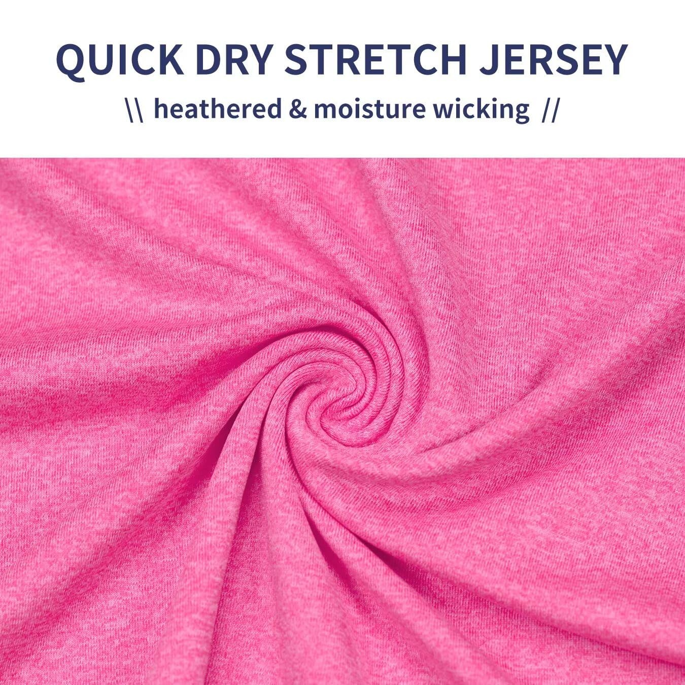 Mens Tank Top Athletic Running Quick Dry Loose Fit(Neon Pink Heather,S)