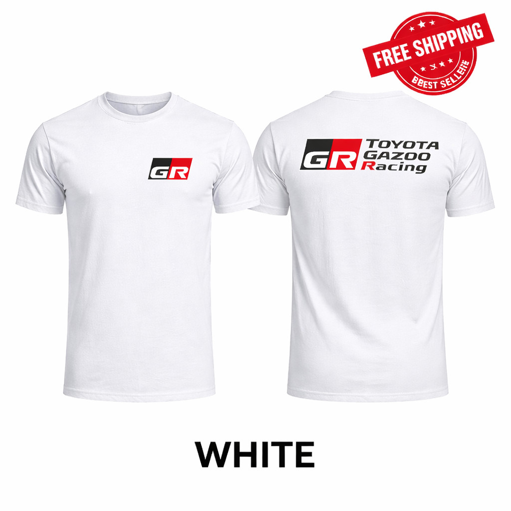 Toyota GR Racing Shirt Gazoo Motorsport Logo Tee JDM Car Fan Unisex Size S-4XL