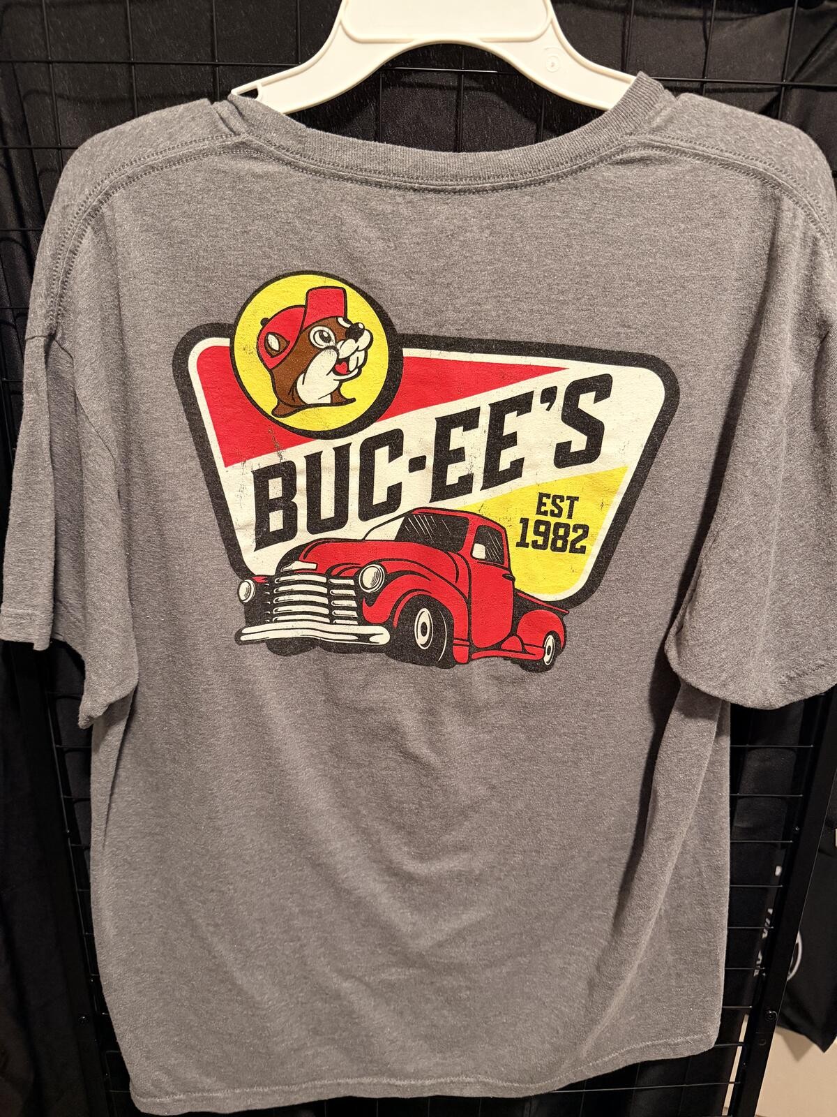 Buc-ee&rsquo;s Gray T-Shirt Large 50/50 Cotton Poly Blend