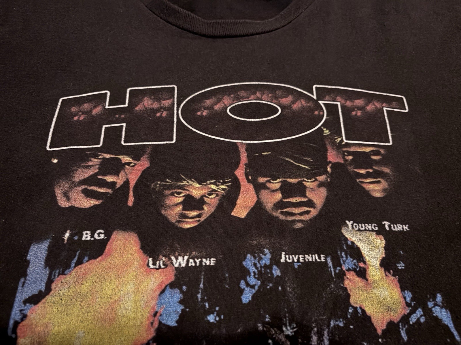 Vintage Hot Boys Rap Tee T-Shirt Lil Wayne Juvenile Young Turk BG
