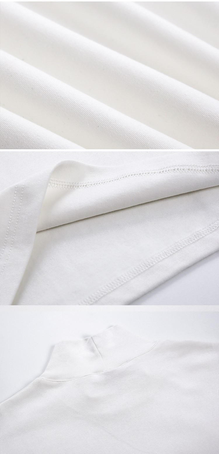Mens Bottoming Long Sleeved Tee Thin T-Shirt Half Turtleneck Loose Crewneck Tops