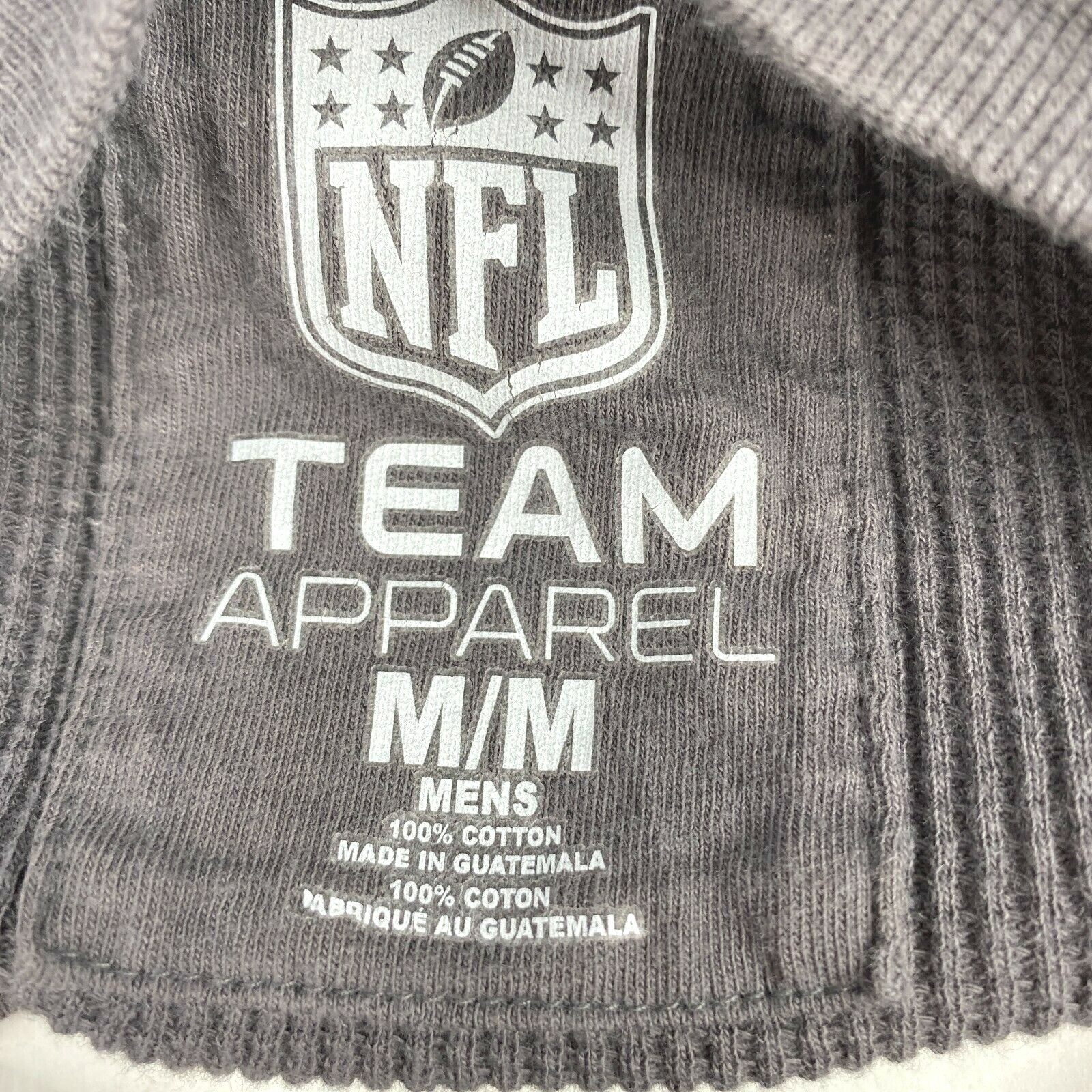 NFL Team Apparel Patriots NFL Football Team Thermal Cotton Shirt Mens Sz Medium