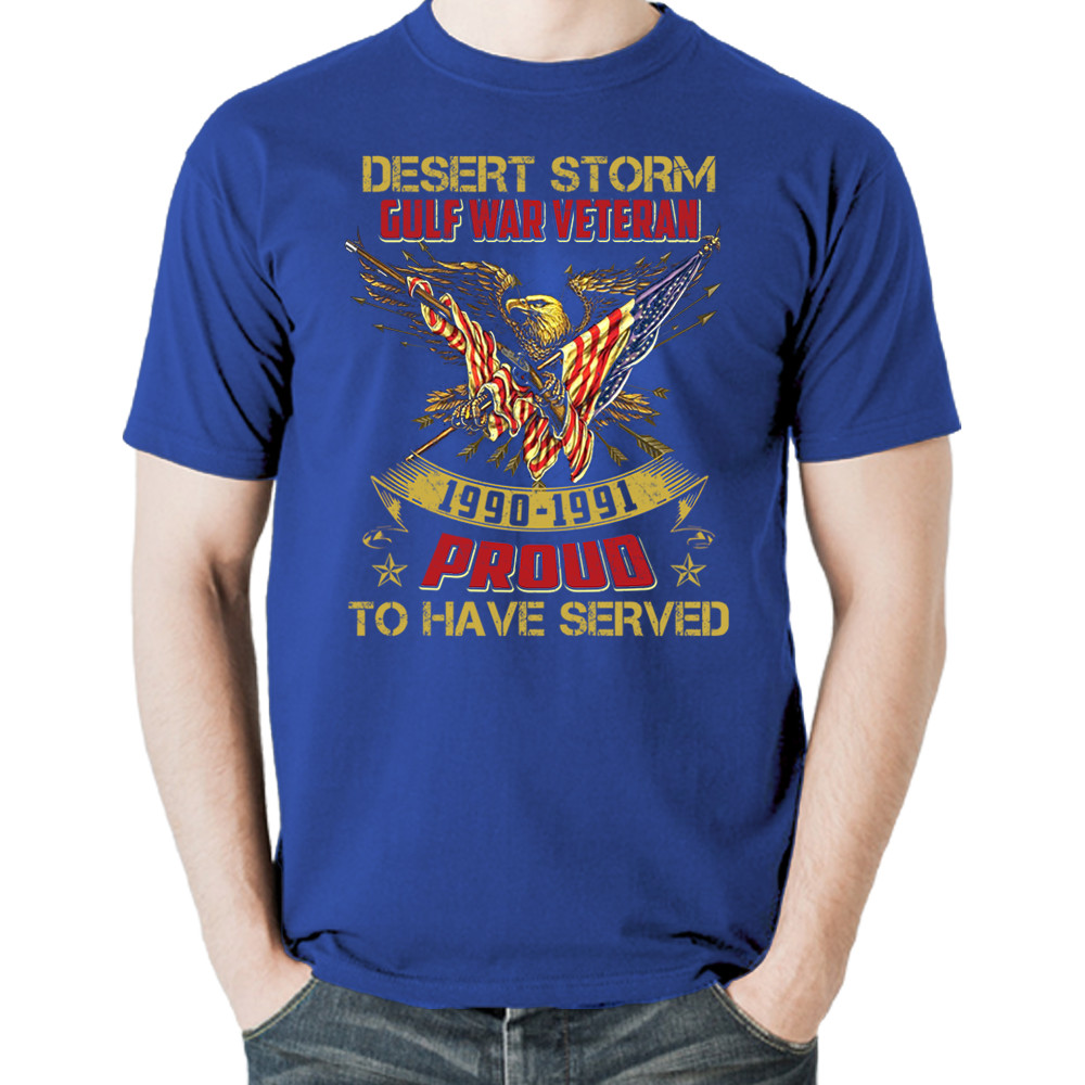 Veteran Gulf War Desert Storm US Patriotic Proud Hero T-Shirt Tee Gift New