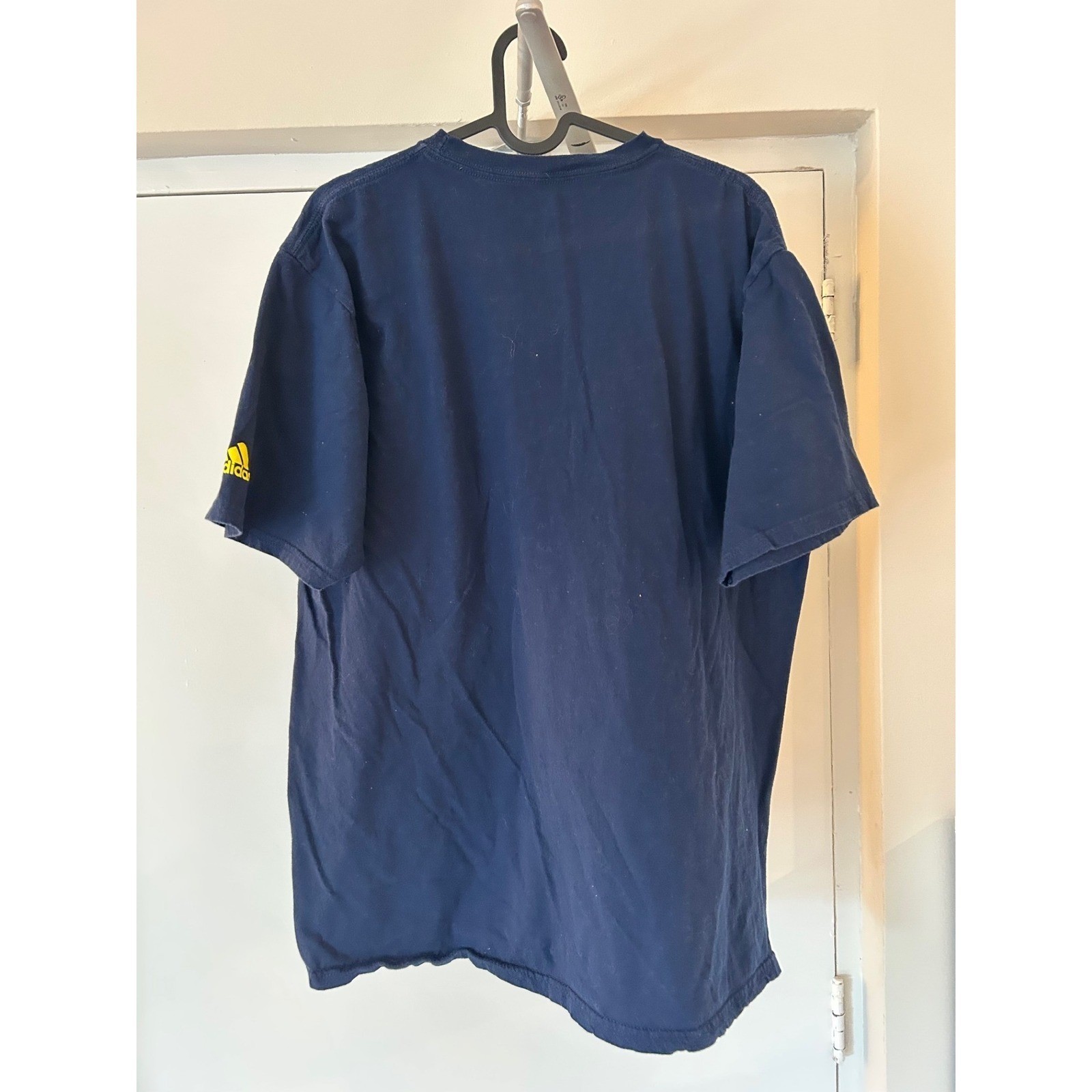 Adidas Mens XL Navy Blue Freshness Graphic T Shirt Short Sleeve Crew Neck Cotton