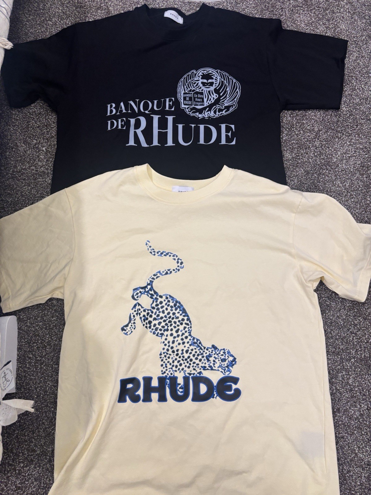 RHUDE Men&rsquo;s tshirt SIZE S (pair of 2)