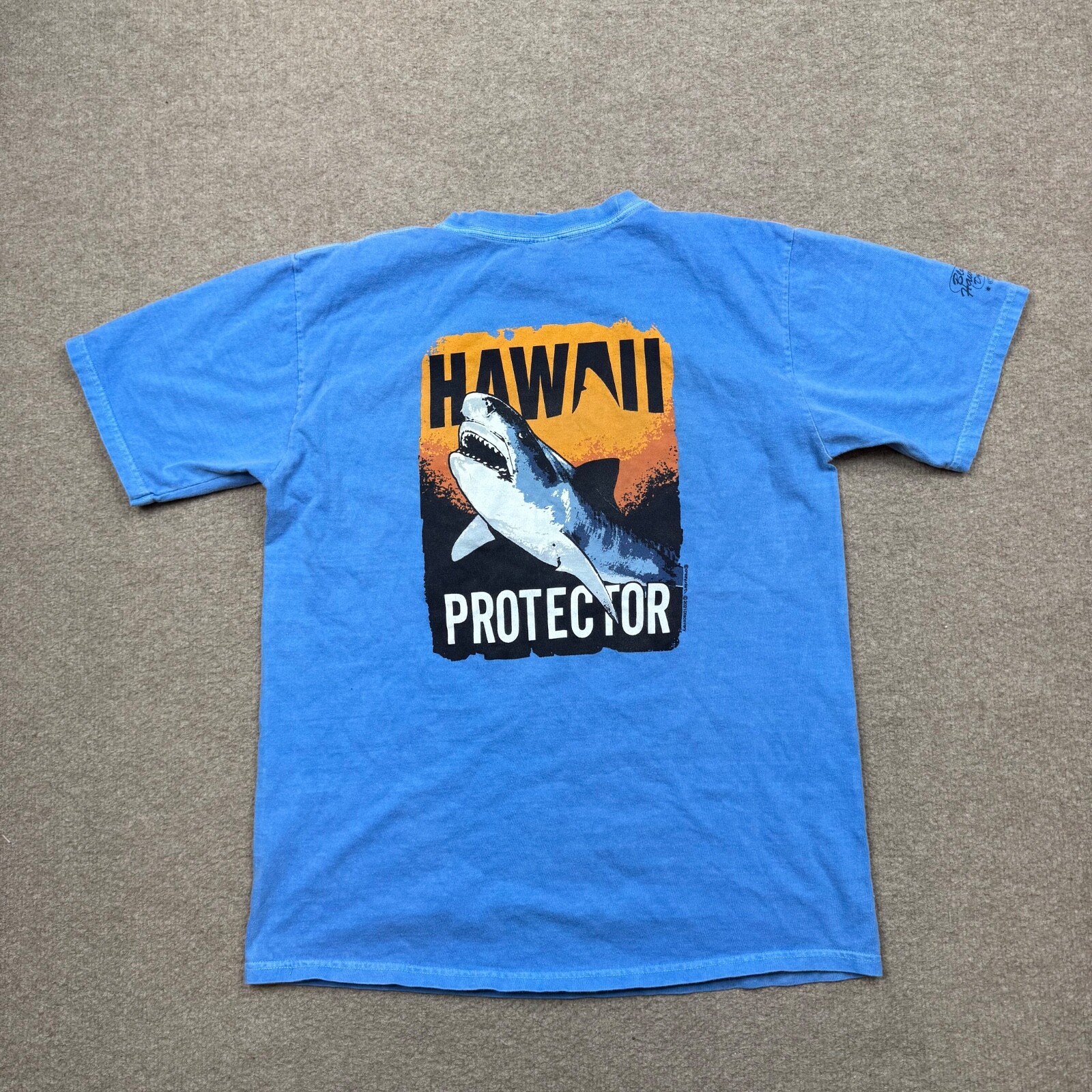 Crazy Shirts Mens Size M Blue Short Sleeve Crew Neck Shark Week Graphic Tee