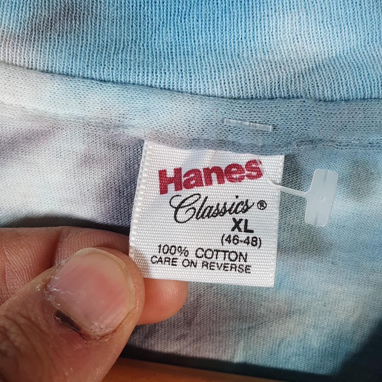 Vintage Hanes Tie Dye USA 90s Single Stitch T Shirt Mens XL Multicoloured