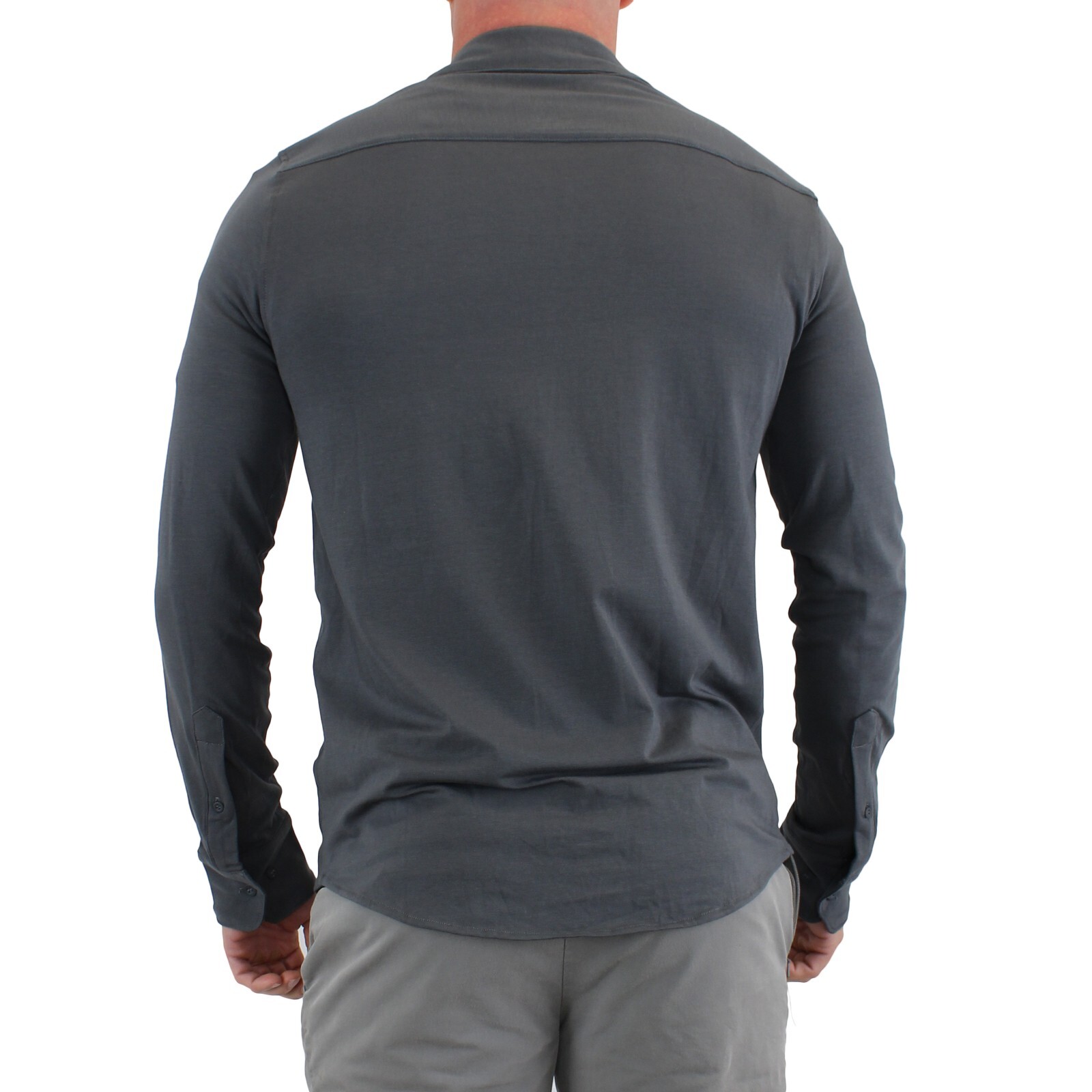 True Classic Men&rsquo;s, Knit Long Sleeve, Slightly Relaxed Fit Collard Shirt