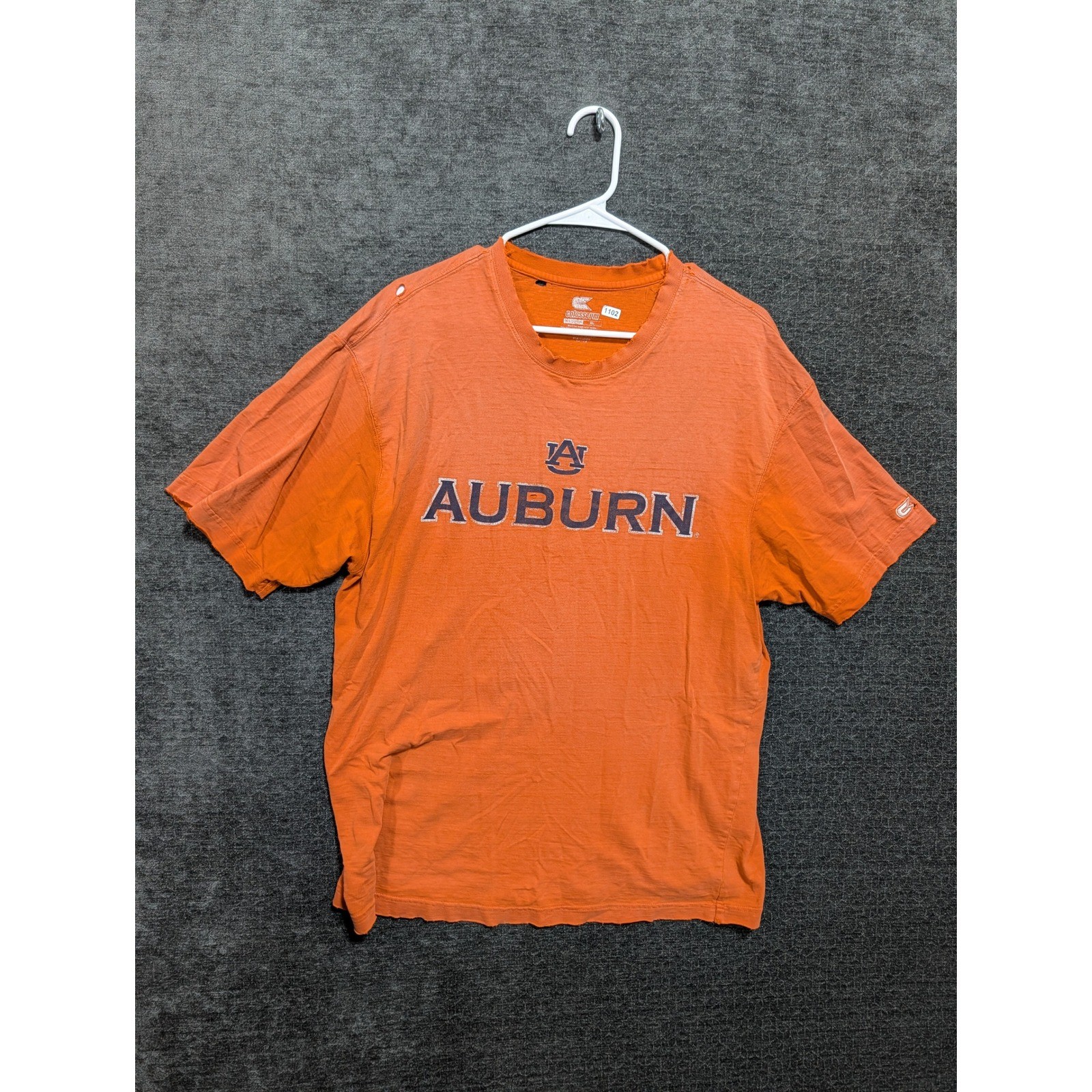 Colosseum Auburn Tigers NCAA Distressed T-Shirt Orange Mens XL 1102