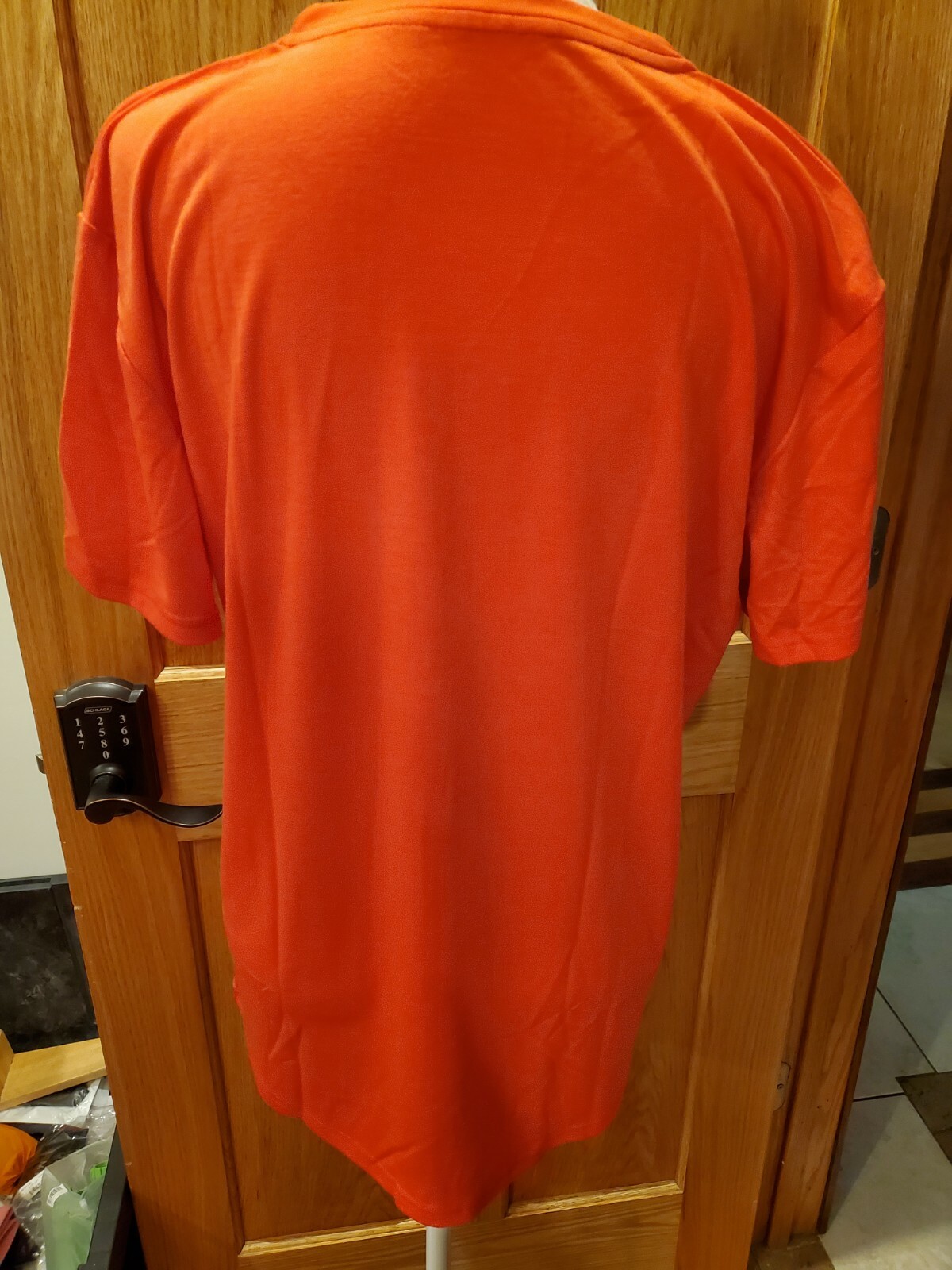 Orange 2XL T-Shirt 1. No Hugs 2. No Hand Shakes 3. Go Wash Your Hands 4. Thank m