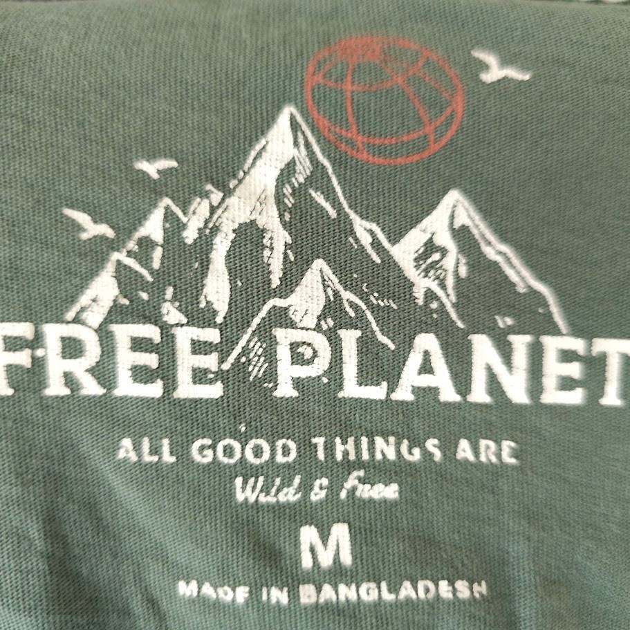 Peace Of Mind T Shirt Mens Size Medium Green Self Love Club Free Planet