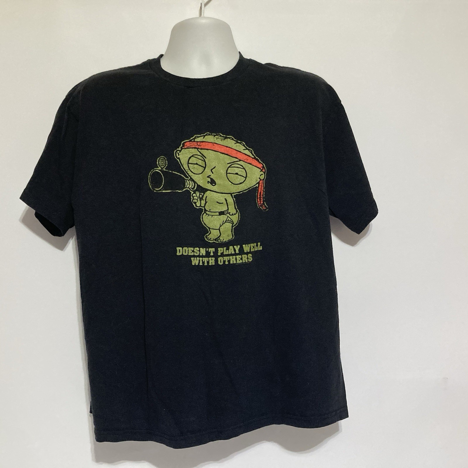 Family Guy Stewie Griffin Doesn&rsquo;t Play Well With Others Men&rsquo;s Large T Shirt